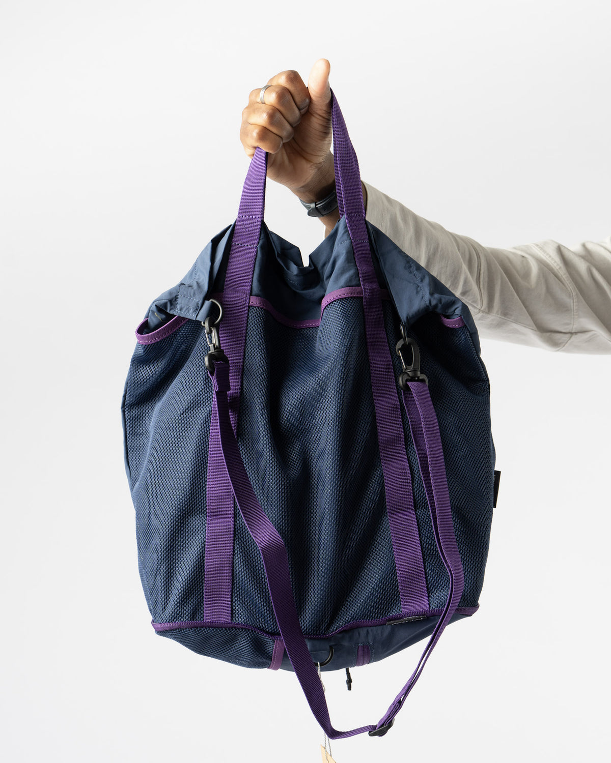 Gramicci Nylon Packable Explorer Tote in Deep Navy Curated at Jake 