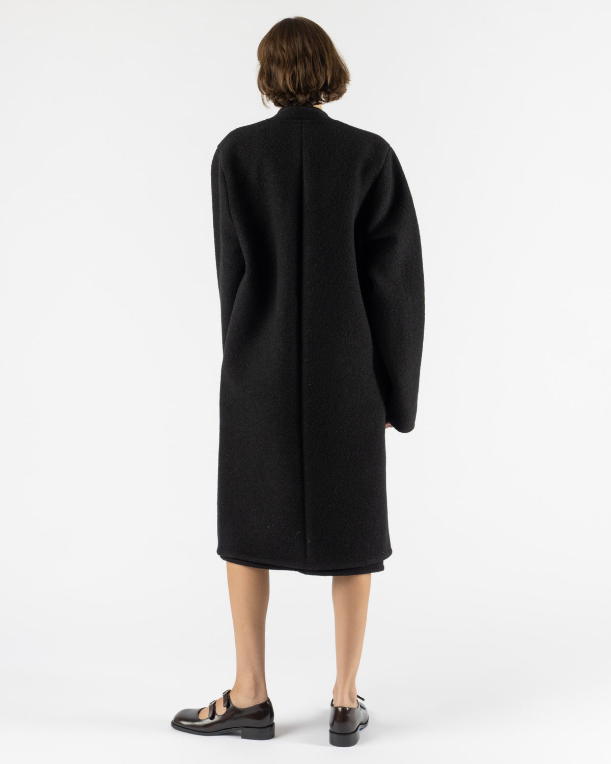 RIER Walker Coat Black Felted