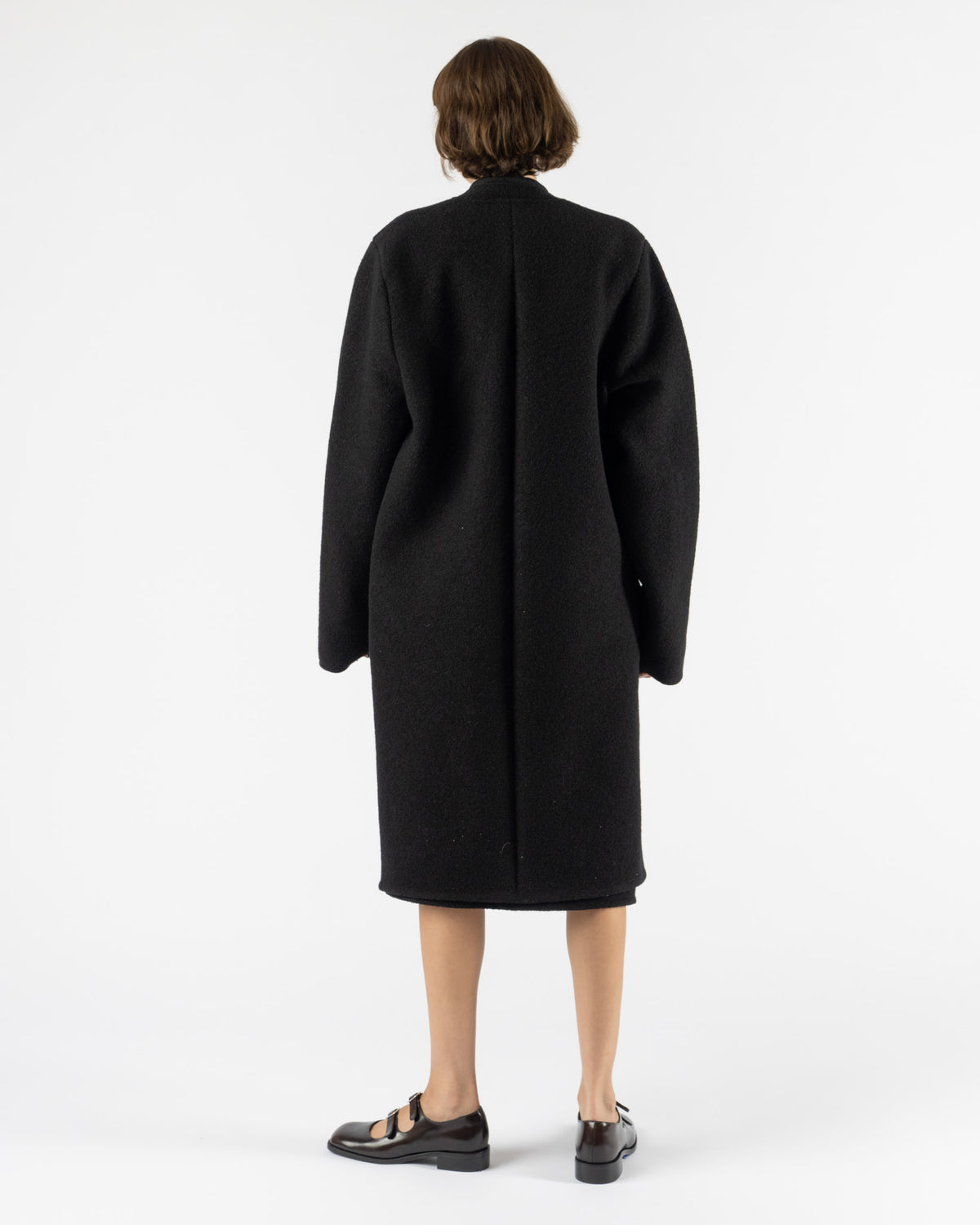 RIER Walker Coat Black Felted
