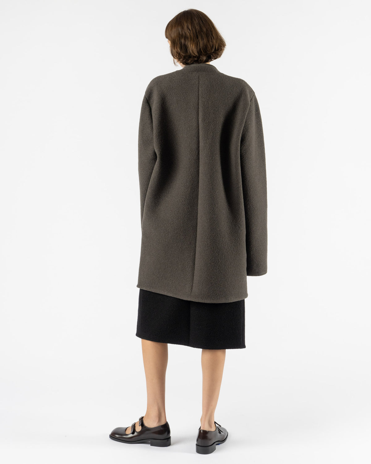 RIER Walker Coat Mini in Zinc Felted