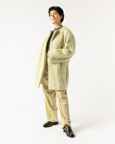 SURI ALPACA SHAGGY CHECK BLOUSON (A20AB01AS) | AURALEE