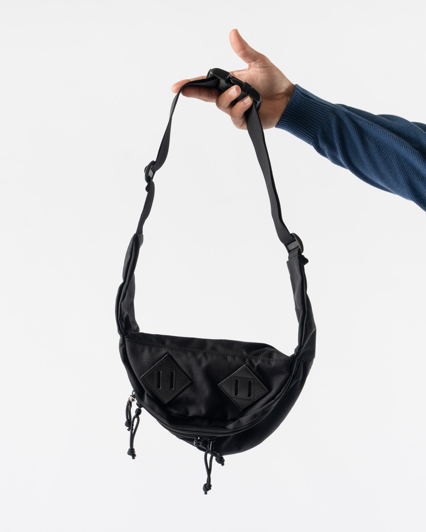Beams Plus 2 Zip Waist Pack in Black