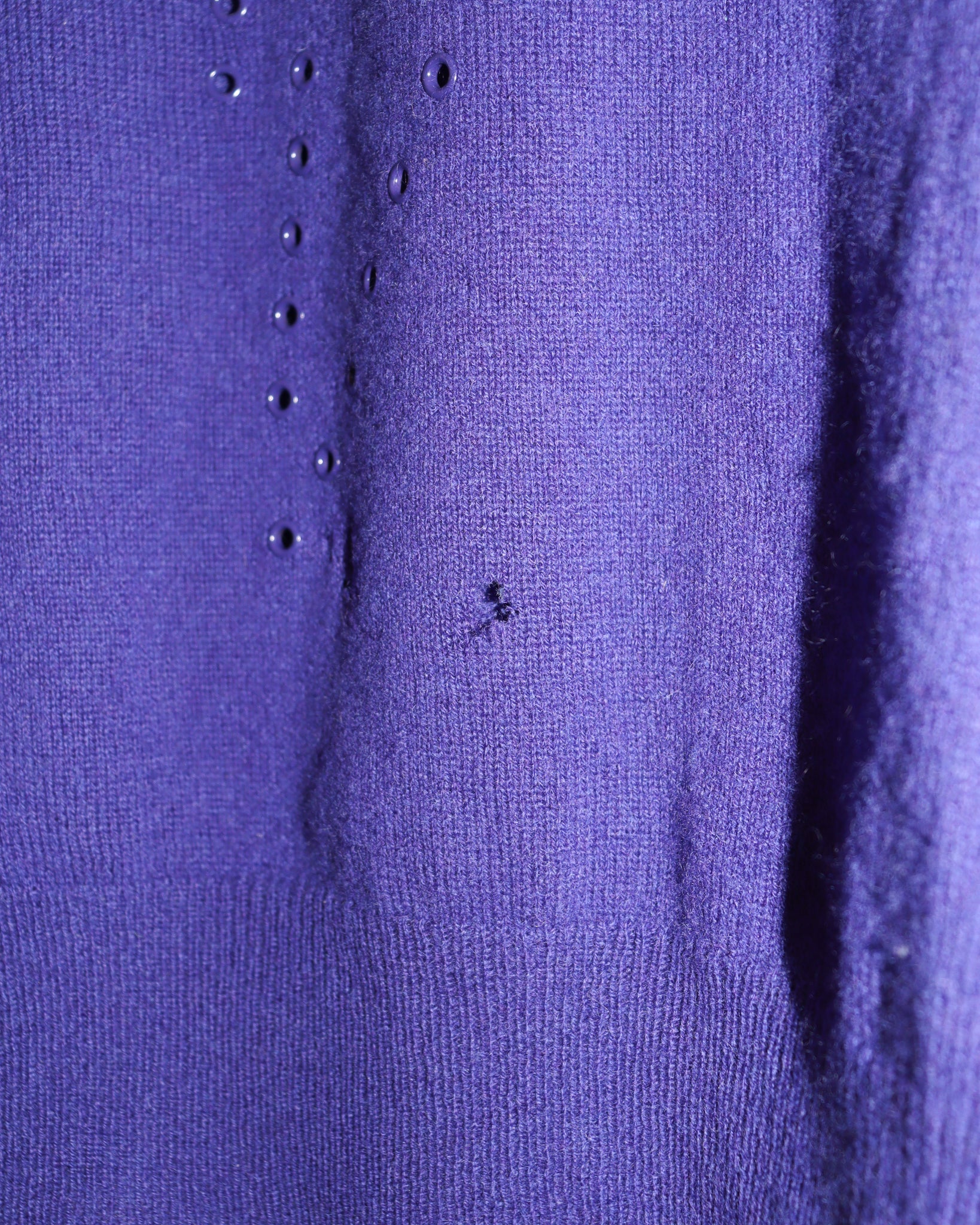 Pre-owned: 27 Miles Cashmere Lightning Bolt Sweater in Purple