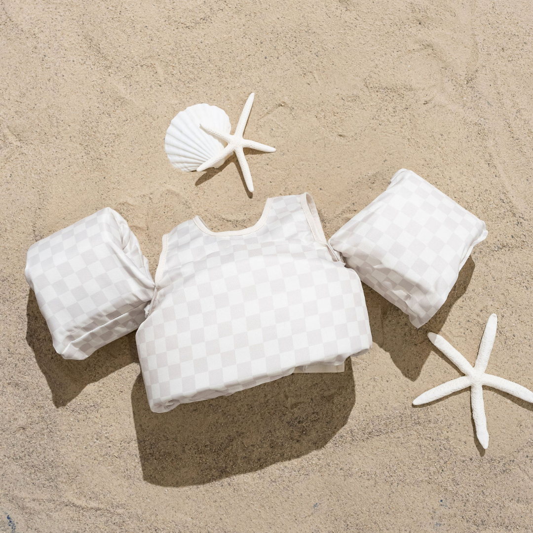 Drip Floats Neutral Checkered Kids Float