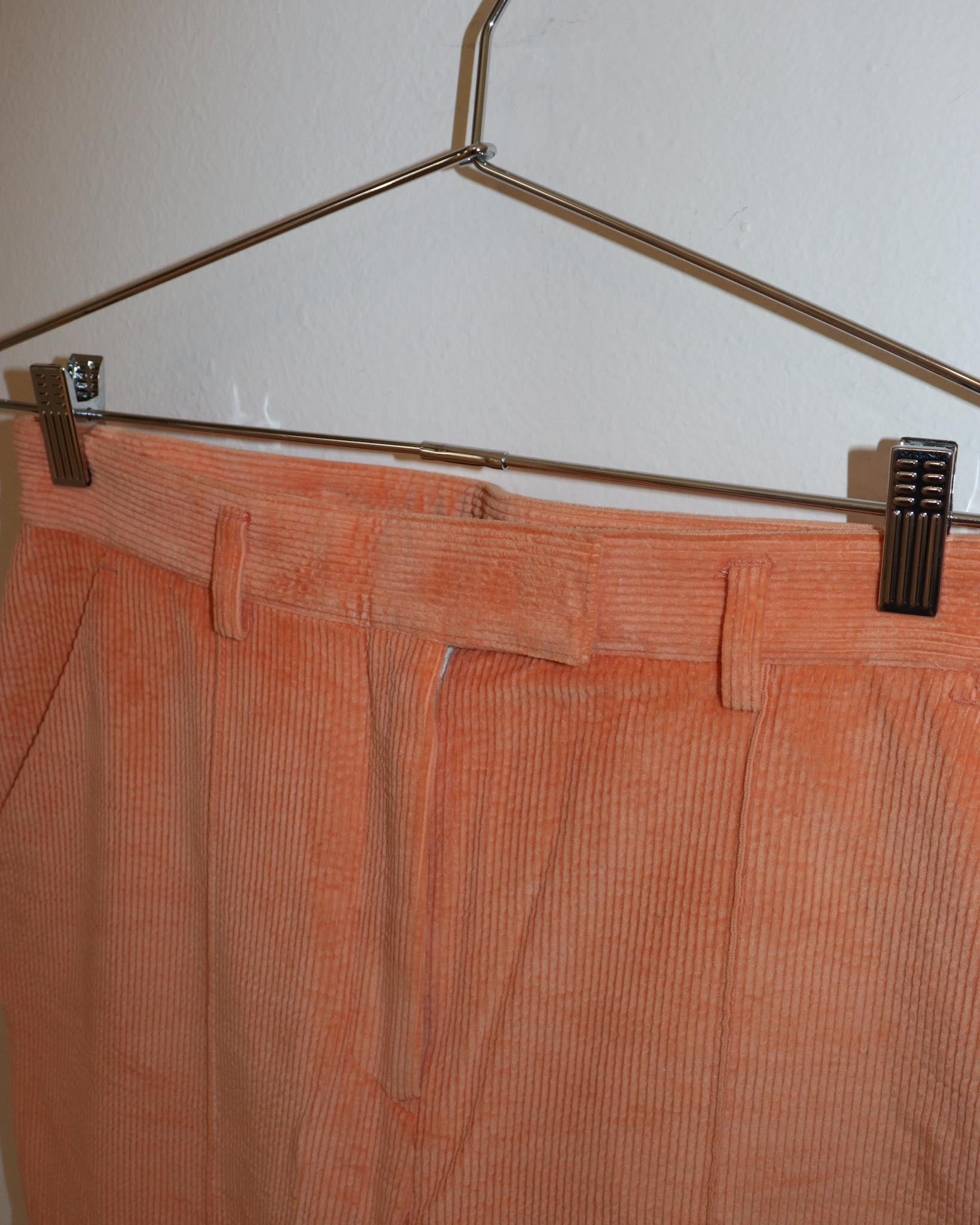 Pre-owned: Acne Studios Flare Corduroy in Peach Orange