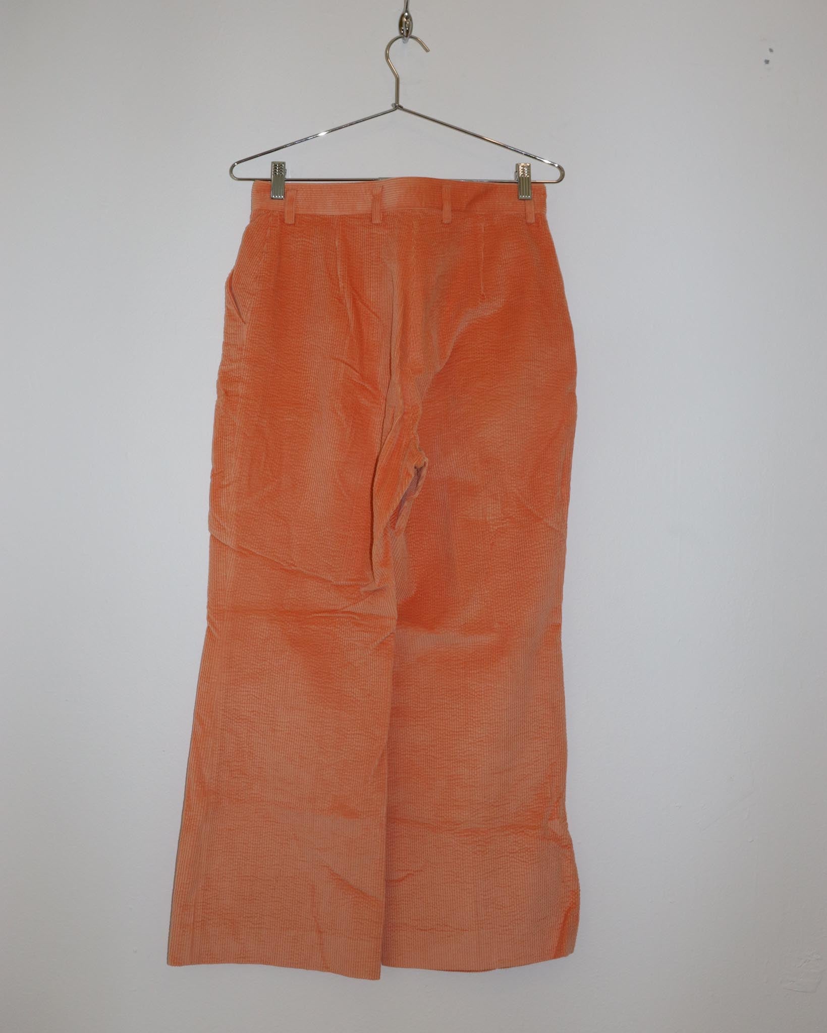 Pre-owned: Acne Studios Flare Corduroy in Peach Orange
