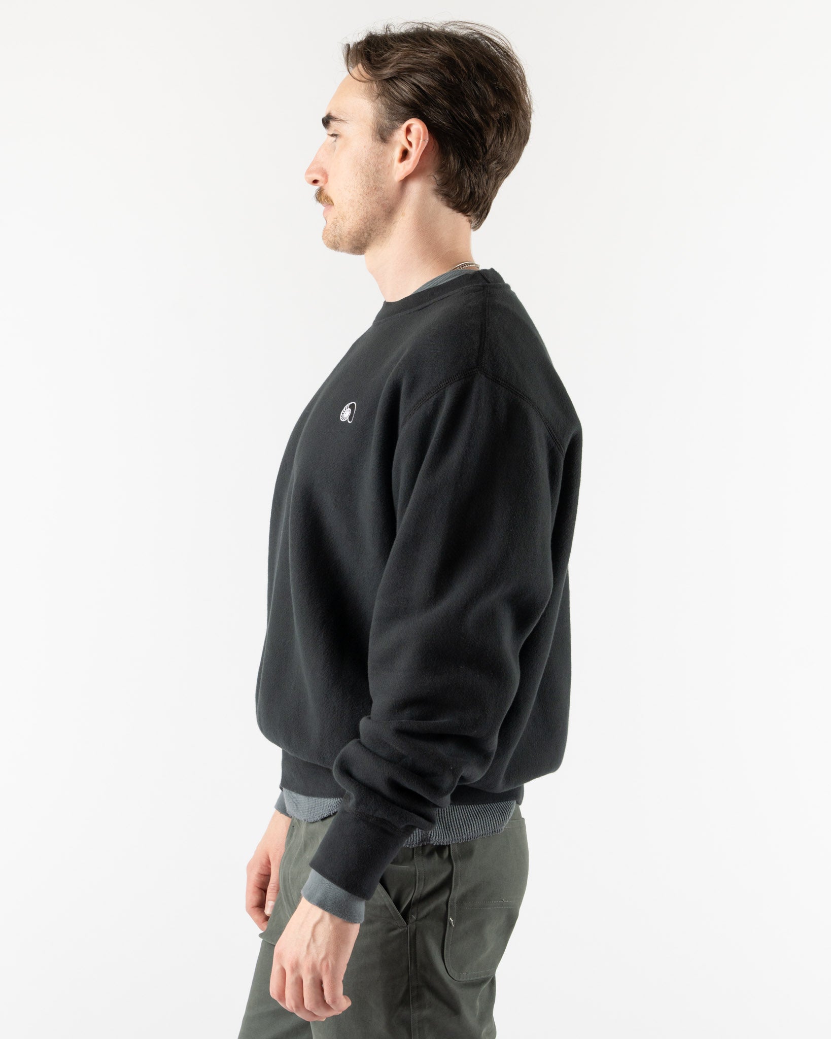 Aaron Levine Crewneck Sweatshirt in Black