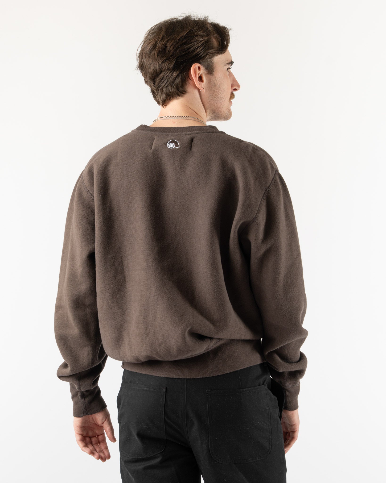Aaron Levine Crewneck Sweatshirt in Brown