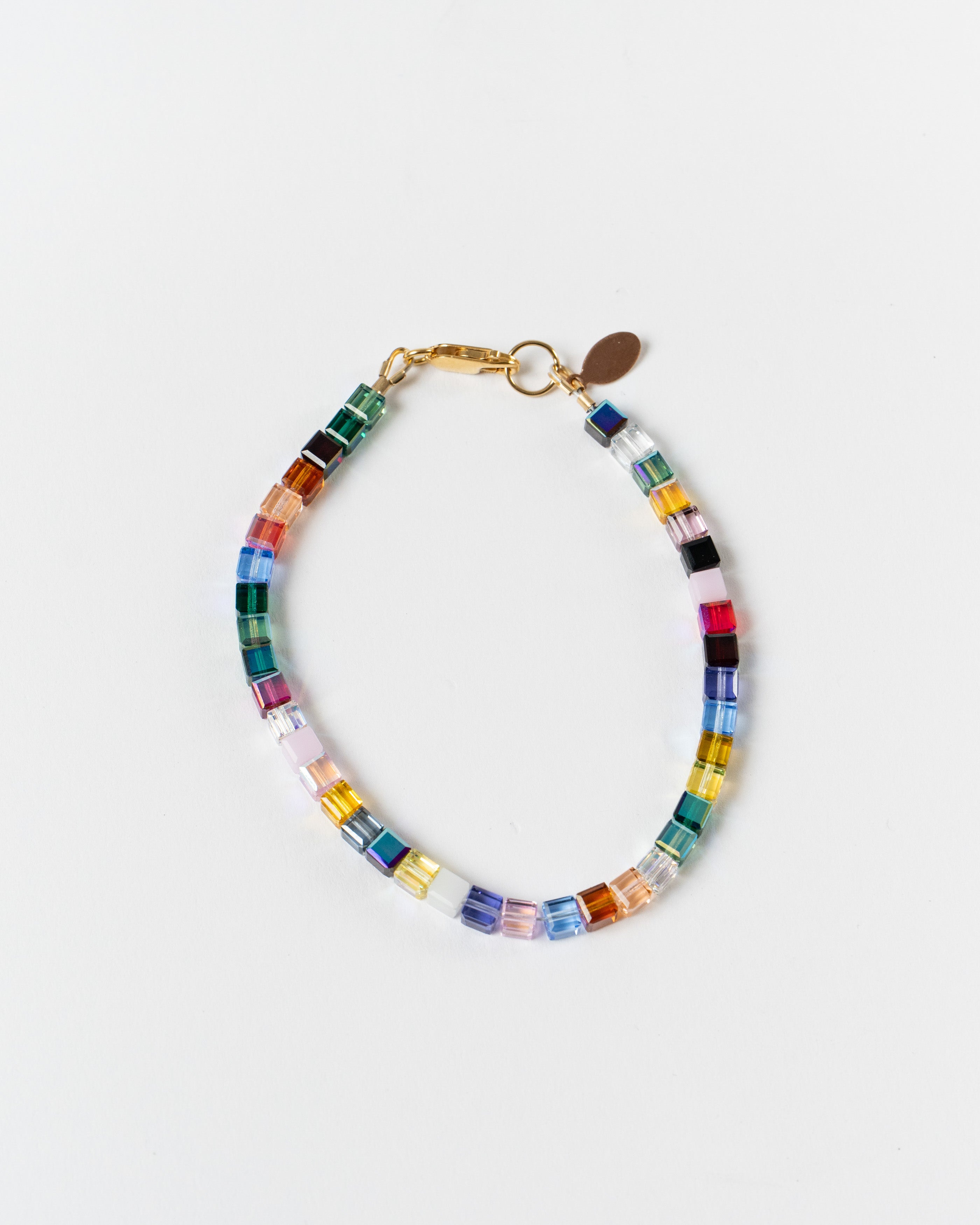 Aileen Gural Light Language Bracelet in Multi Colored Swarovski Crystals