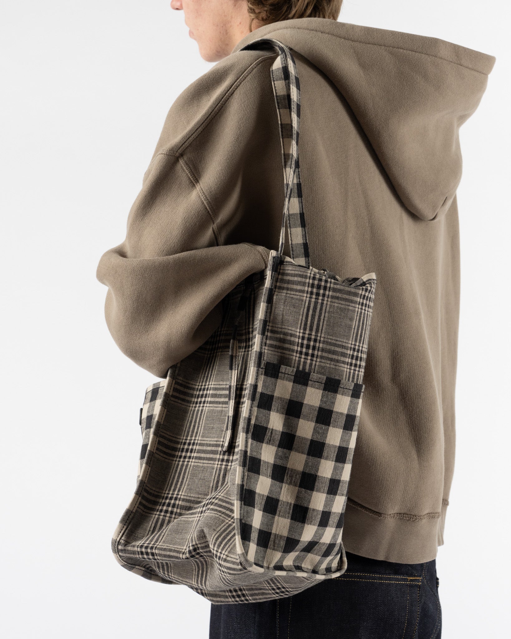 Amiacalva Easy Bag in Black/Brown Check