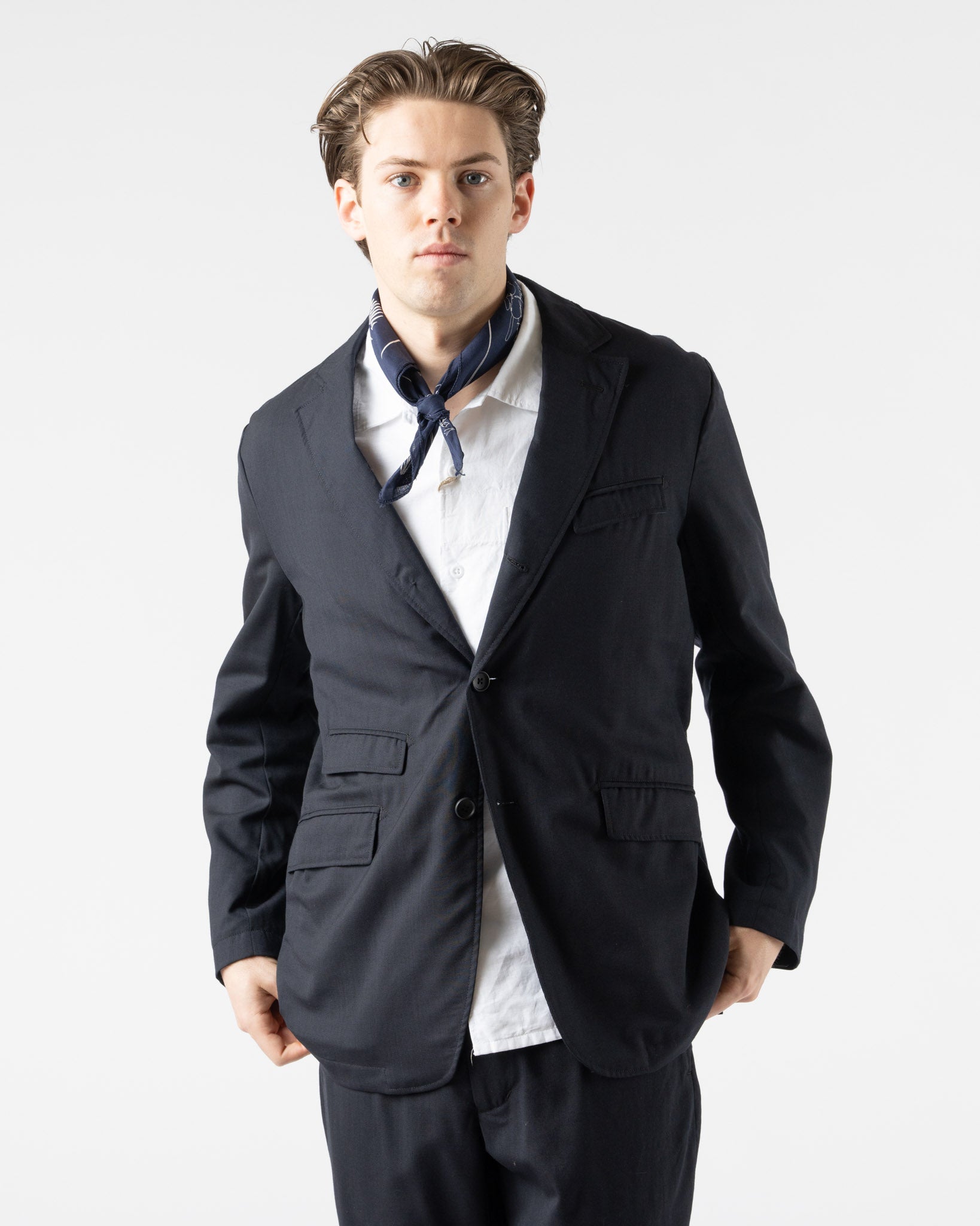 Engineered Garments Andover Jacket in Dark Navy Curated at Jake 