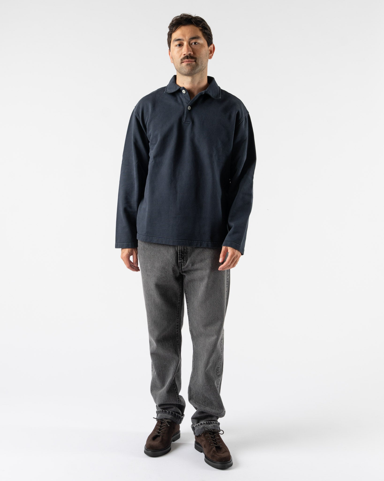 Another Aspect Another Polo Shirt 1.0 in Night Sky Navy