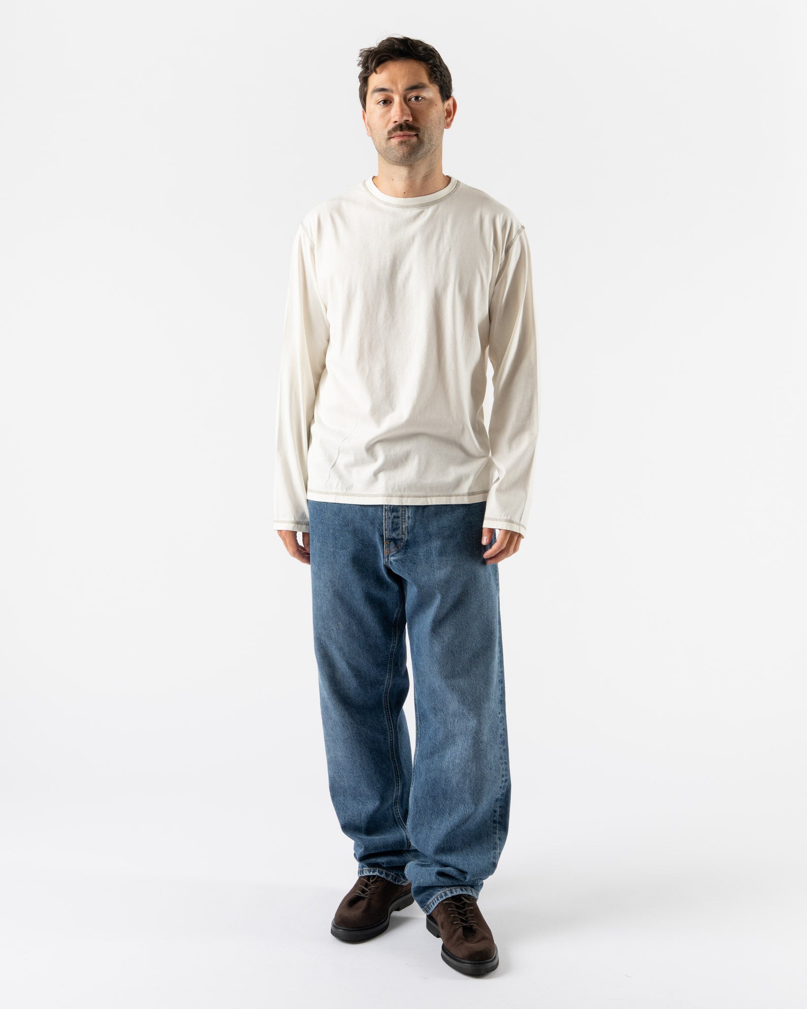 Another Aspect Another T-Shirt 3.0 in White/Brown