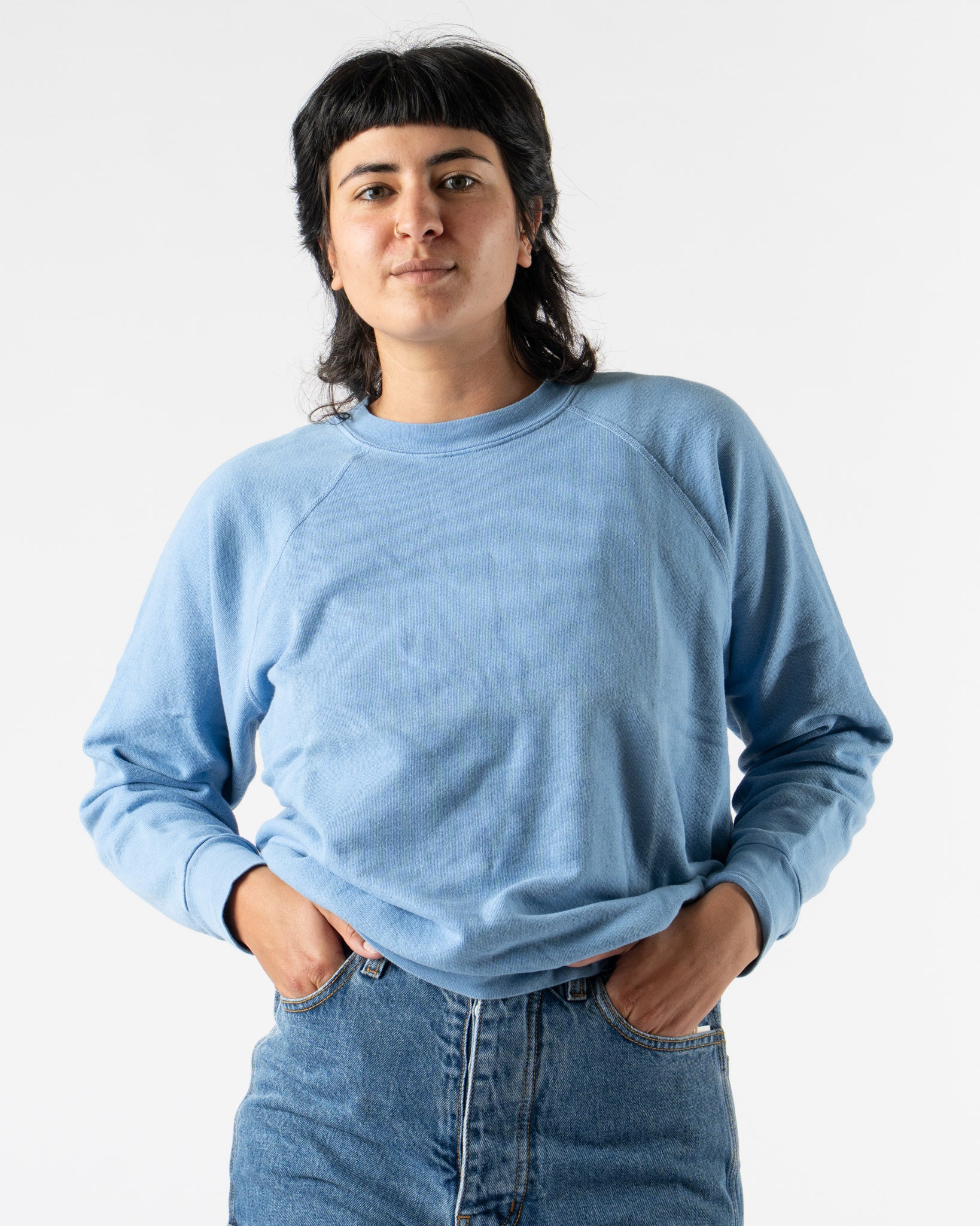 B Sides Crewneck Sweatshirt in Arlo Blue
