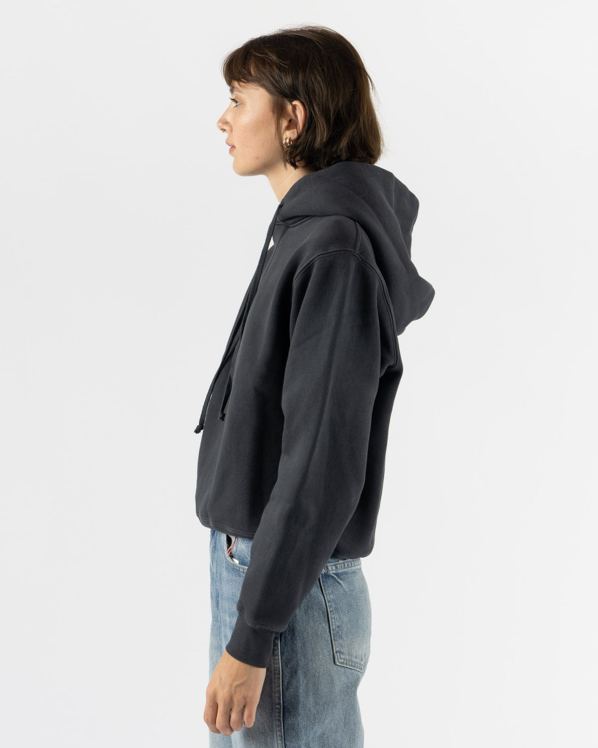 B Sides Hoodie in Vintage Black Overdye