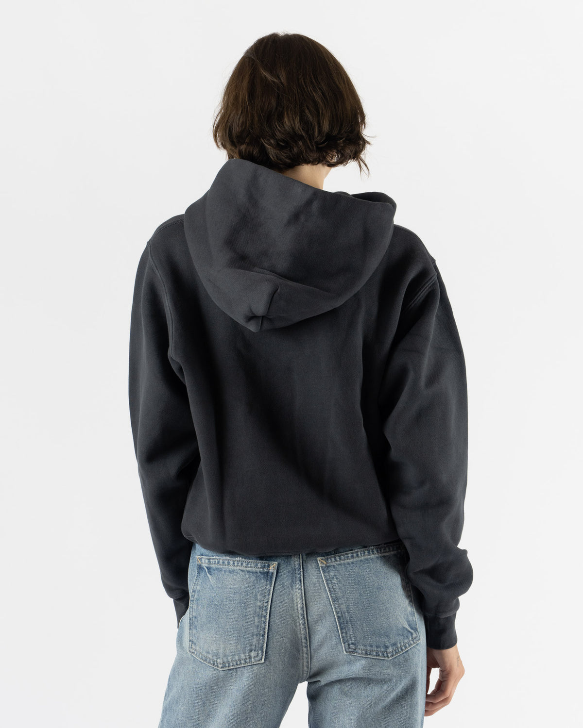 B Sides Hoodie in Vintage Black Overdye