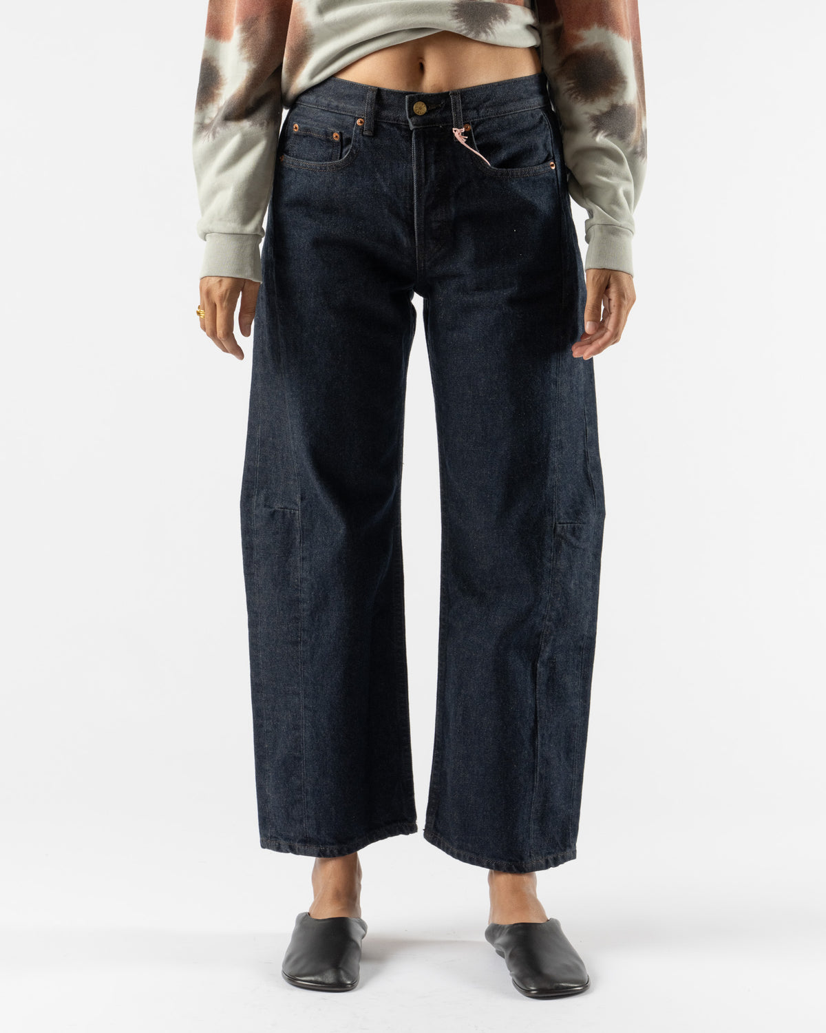 B Sides Slim Lasso in Indigo Brown Rinse
