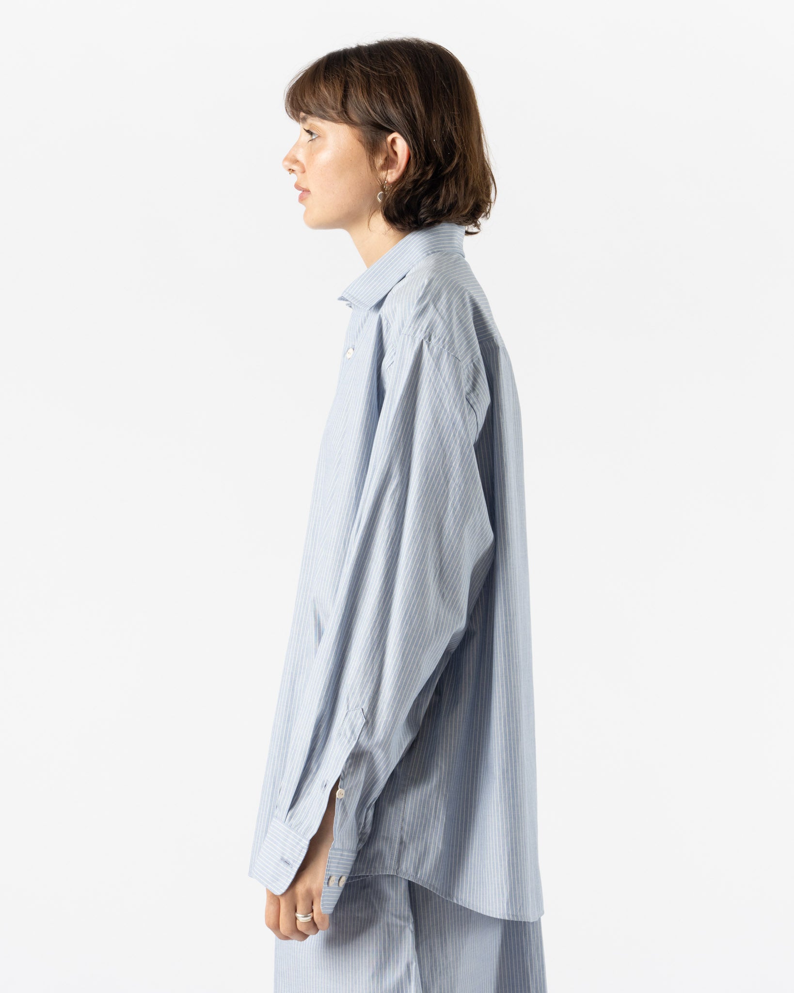Baserange Claude Shirt in Blue Stripe