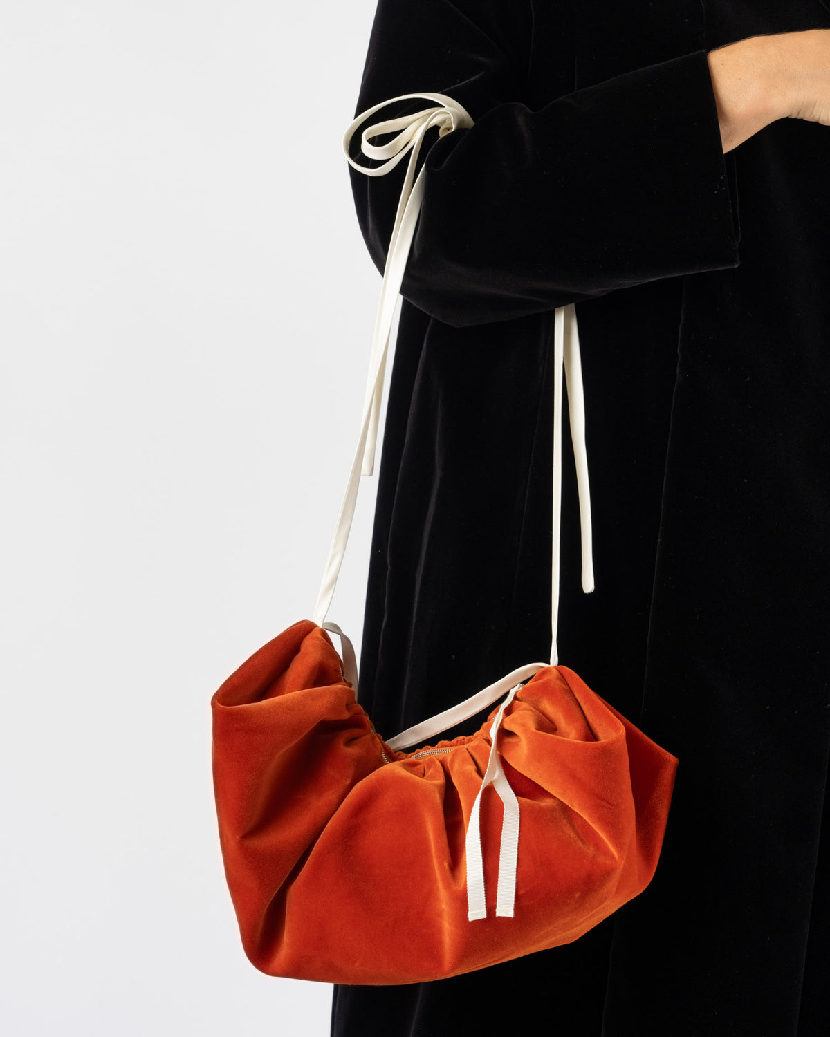 Colleen Allen Bustle Bag Deep Persimmon
