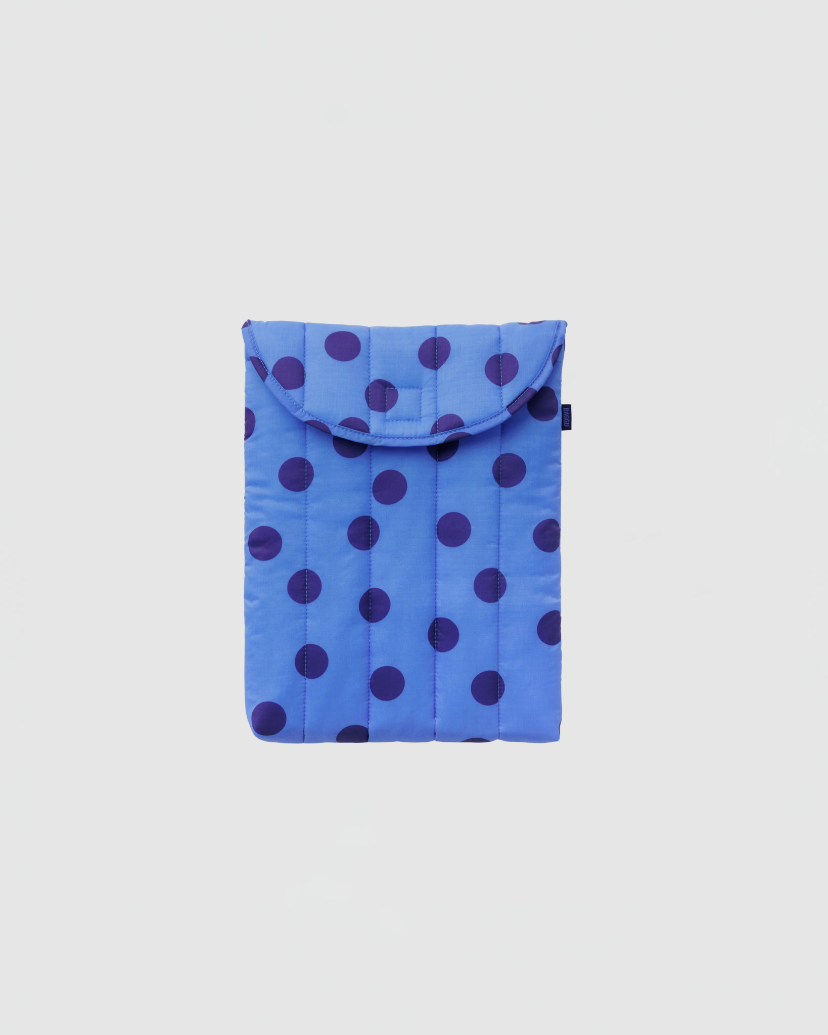 Baggu Puffy Laptop Sleeve 13"/14" in Blue Polka Dot