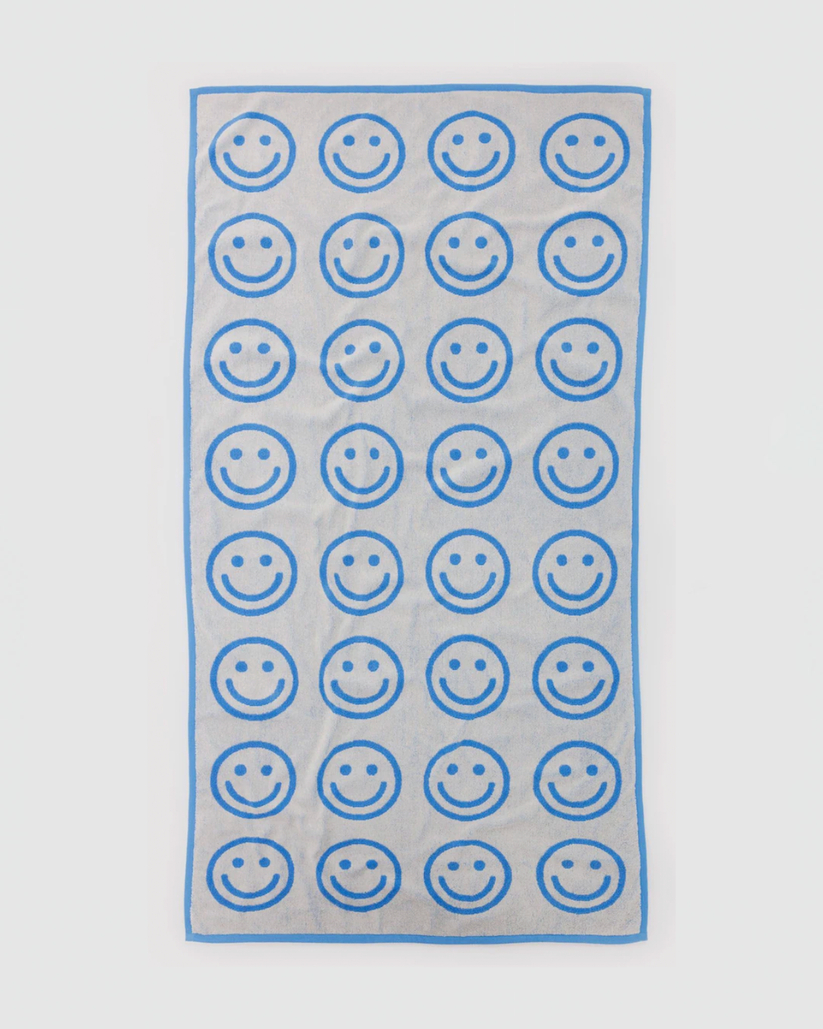 Baggu Bath Towel in Sky Blue Happy
