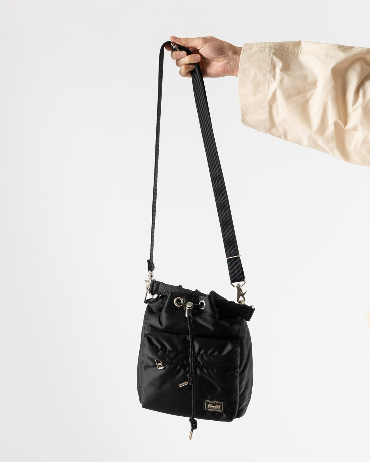 Porter Yoshida Balloon Bag (S) in Black Curated at Jake and Jones