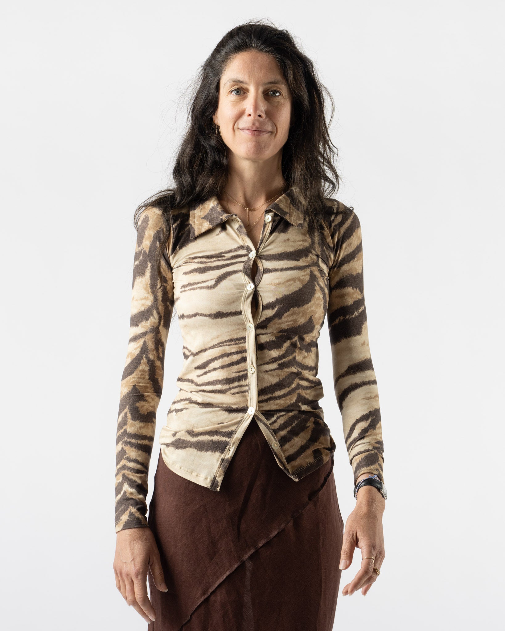 Baserange Cosme Shirt in Tiger