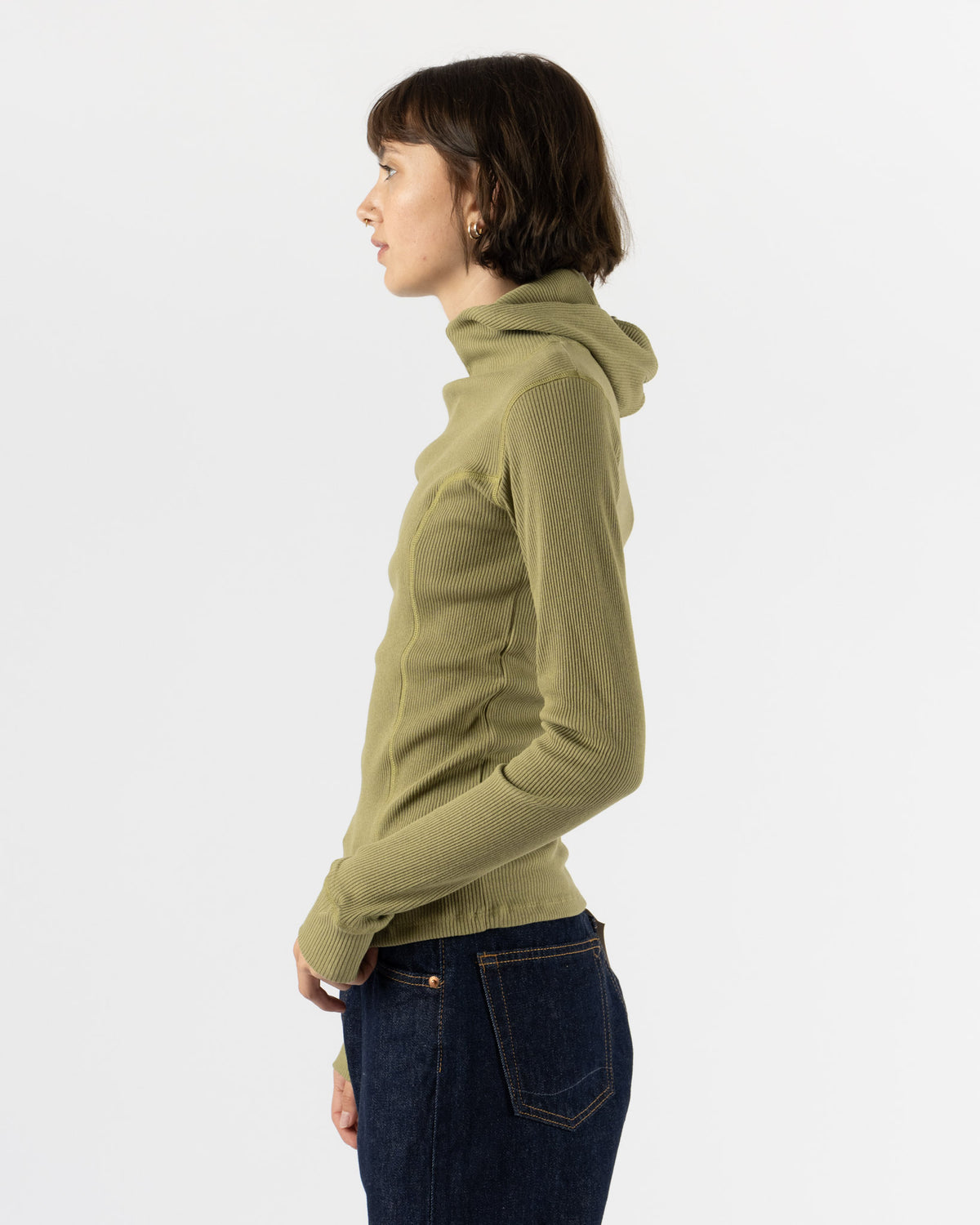 Baserange Hanifa Hoodie in Moss Green