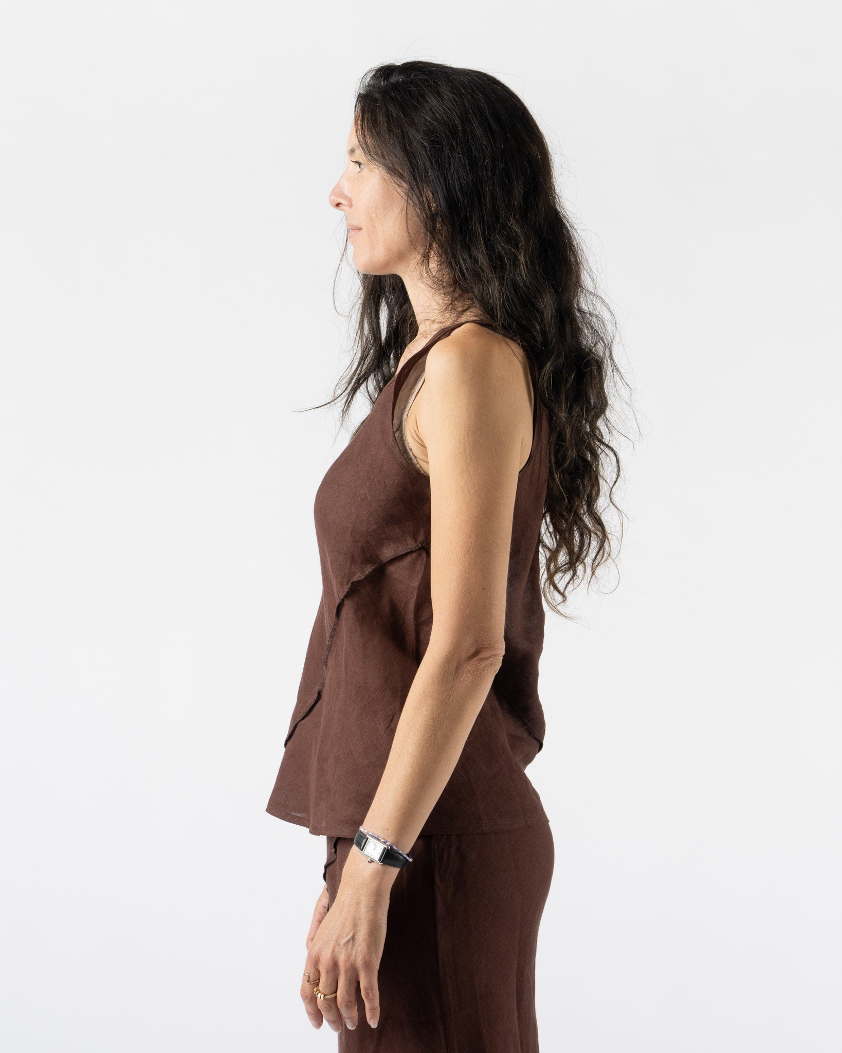 Baserange Lava Top in Ama Brown