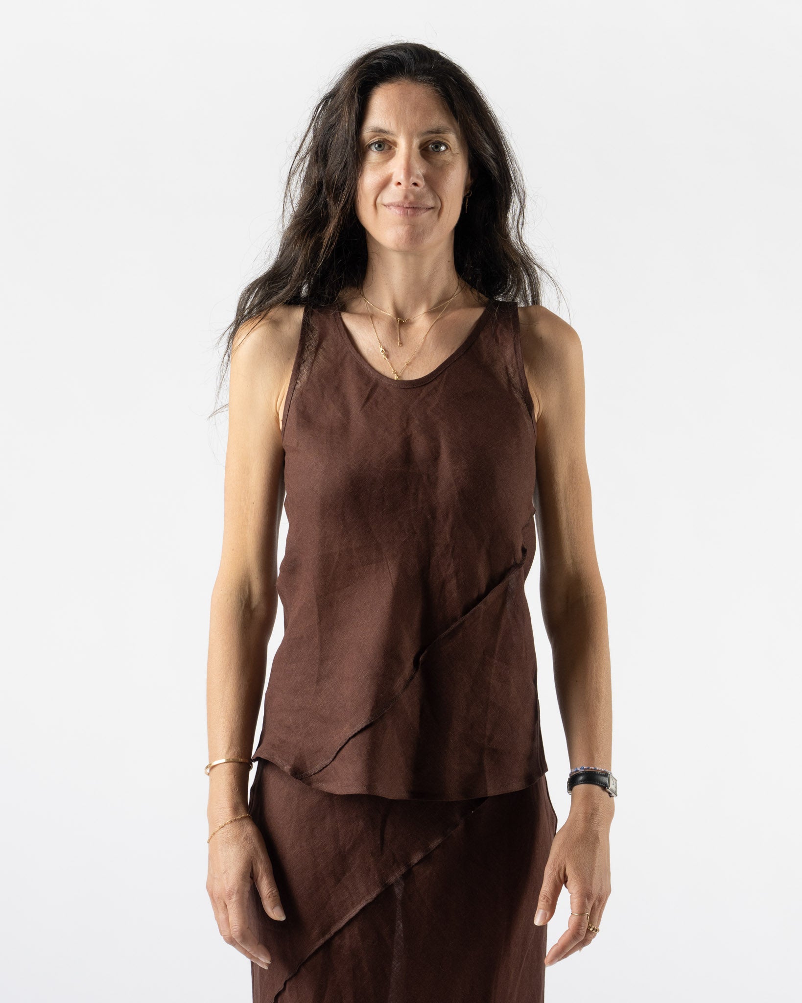 Baserange Lava Top in Ama Brown