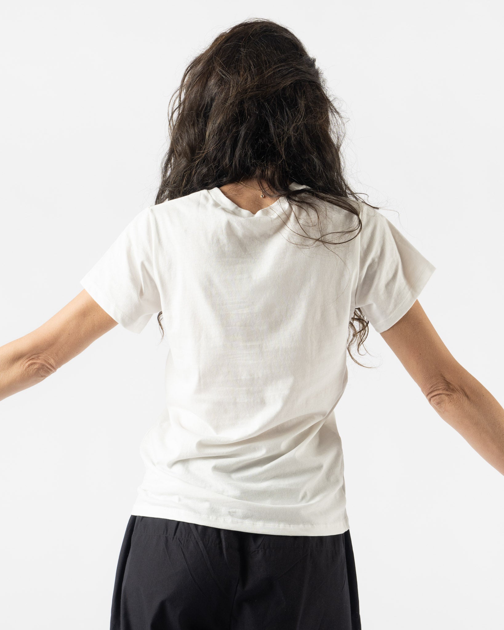 Baserange Tee Shirt in Off White Undyed