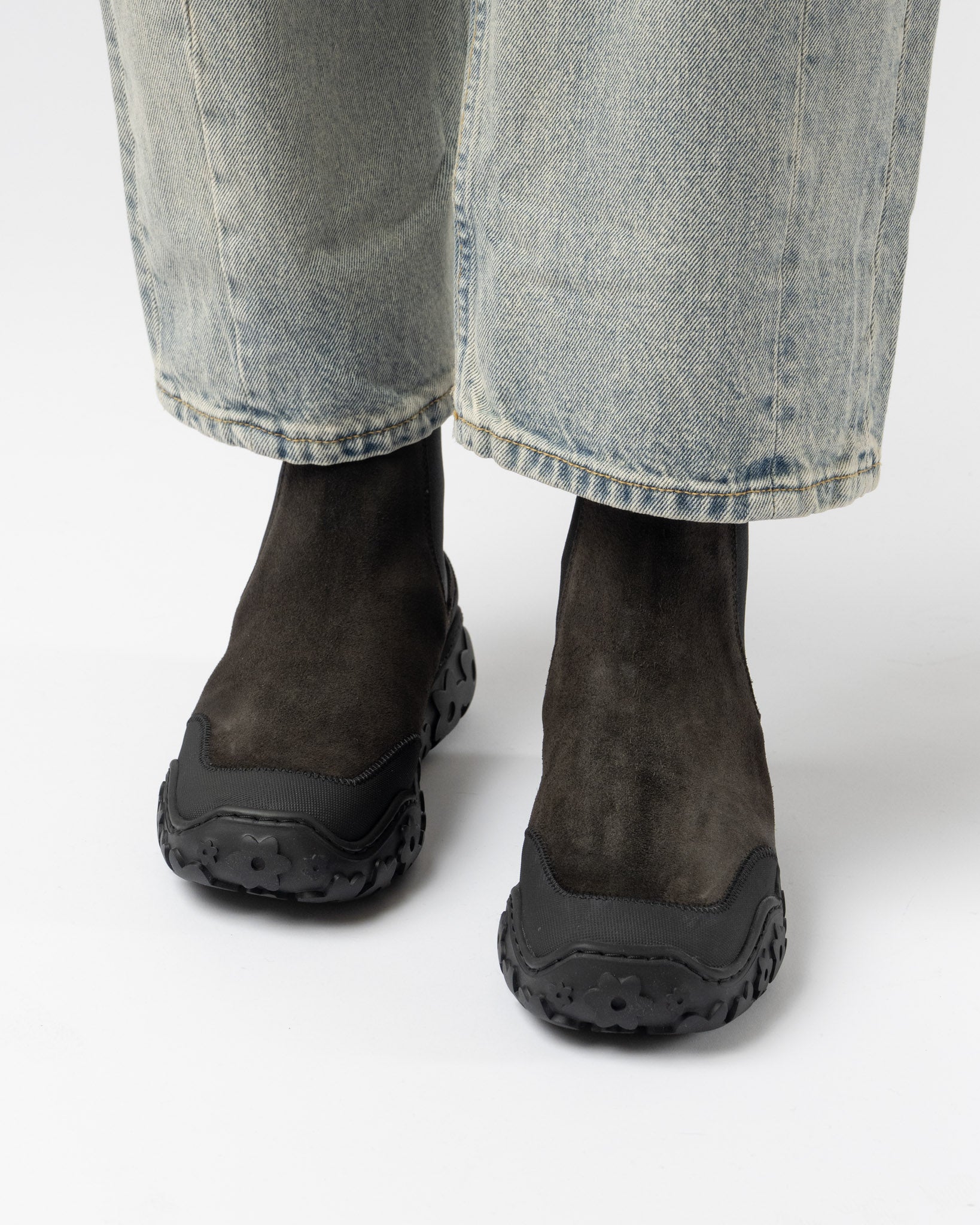 Cecilie Bahnsen Blanca Boots in Suede Brown