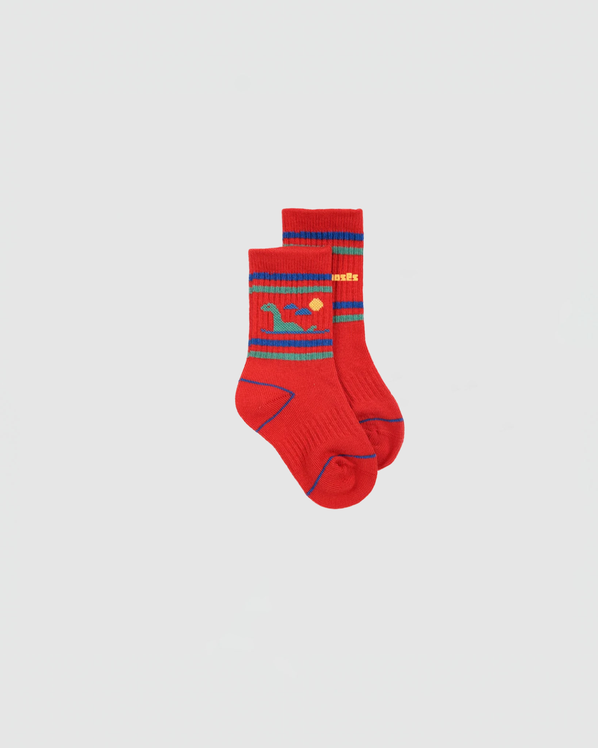 Bobo Choses Lake Monster Short Socks in Red