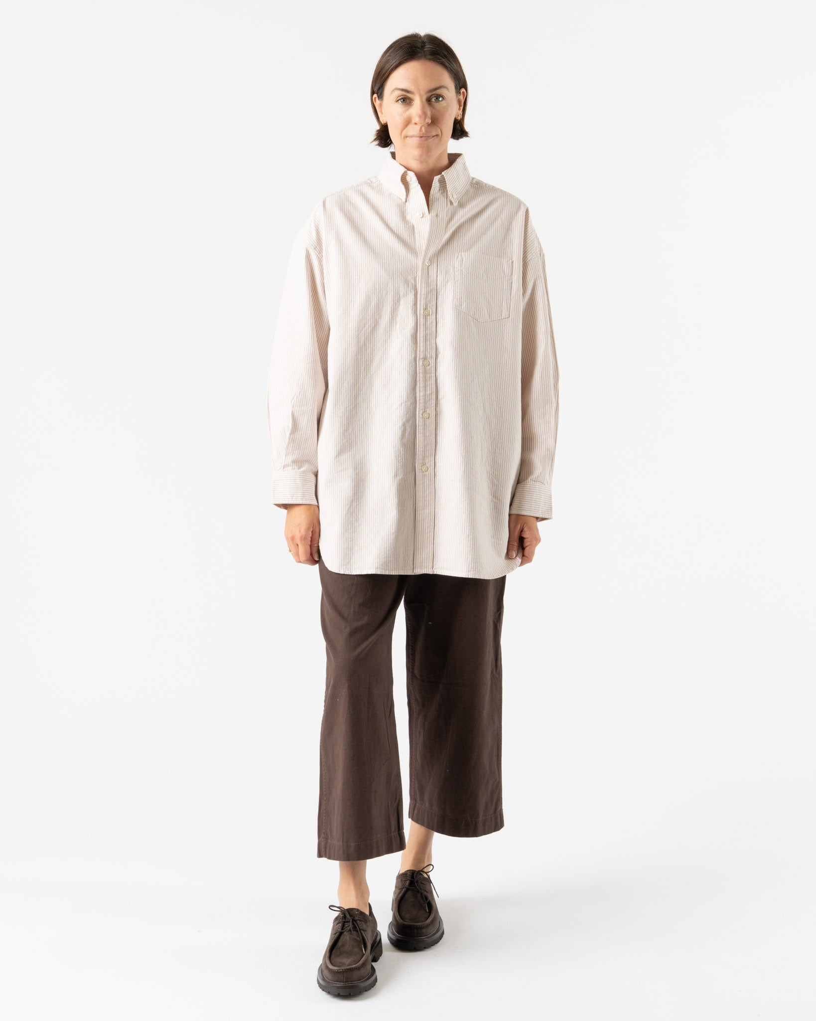 Beams Boy BIG BD Shirt in Yellow