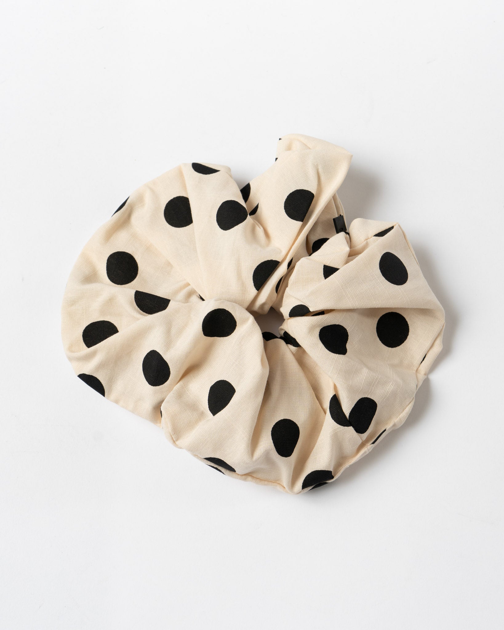 Bronze Age Oversized Cotton Scrunchie in Polka Dot