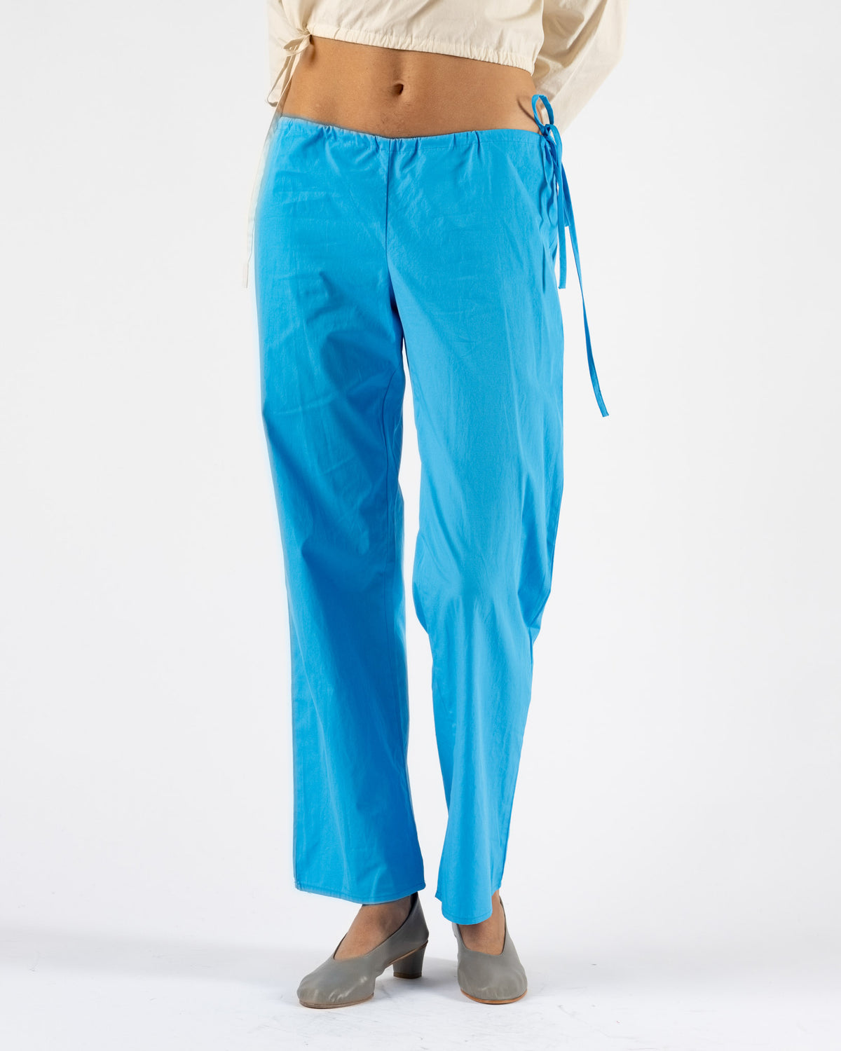 Brooke Callahan Tie Pants in Turquoise