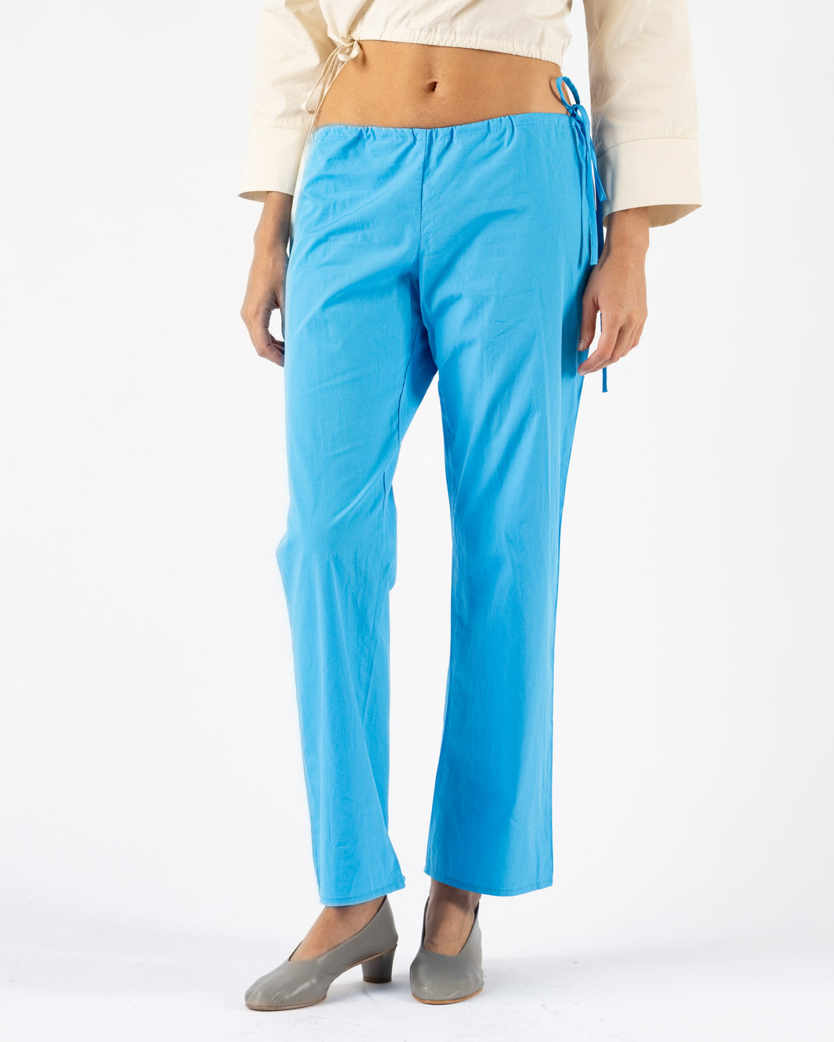 Brooke Callahan Tie Pants in Turquoise