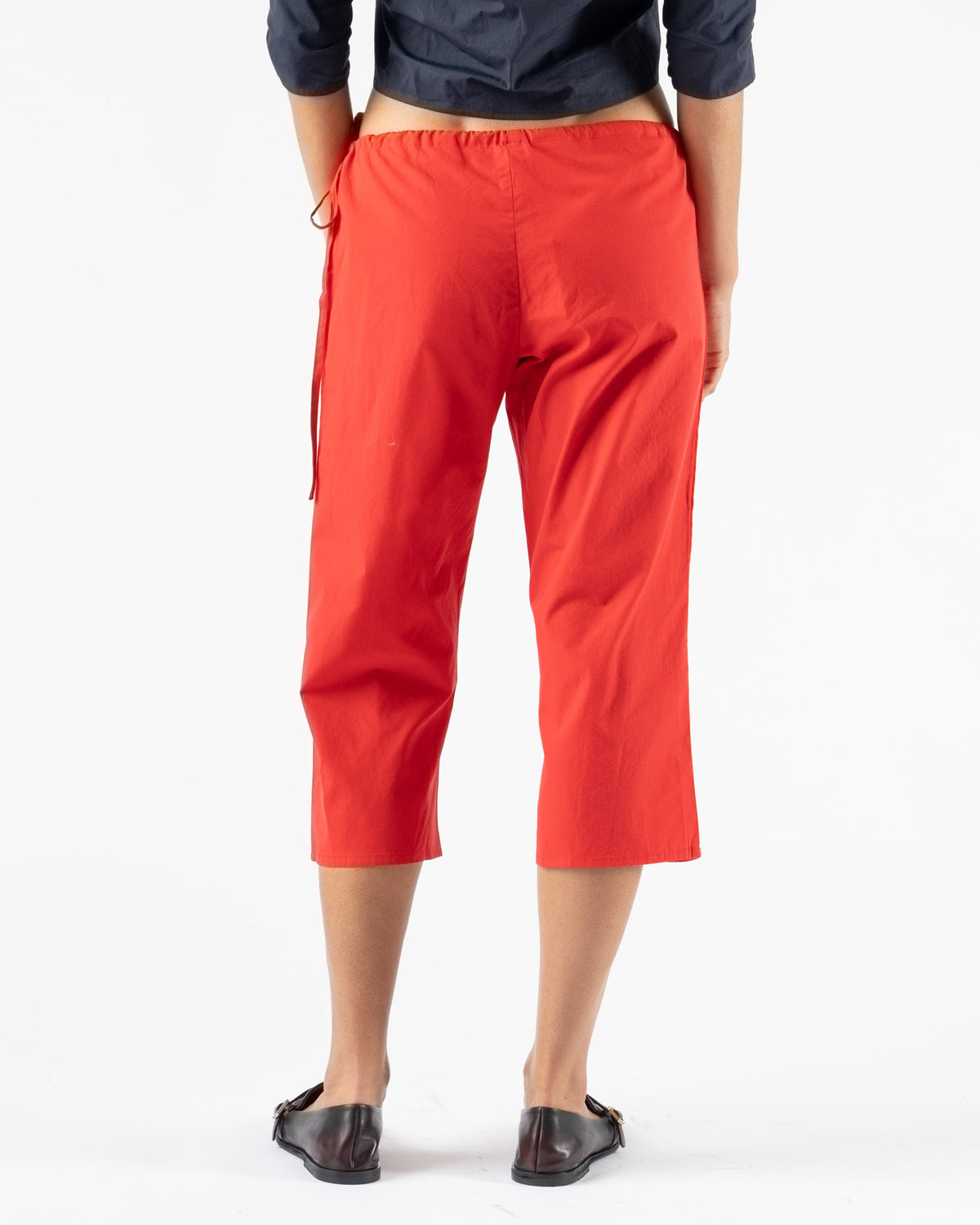 Brooke Callahan Tie Capris in Red