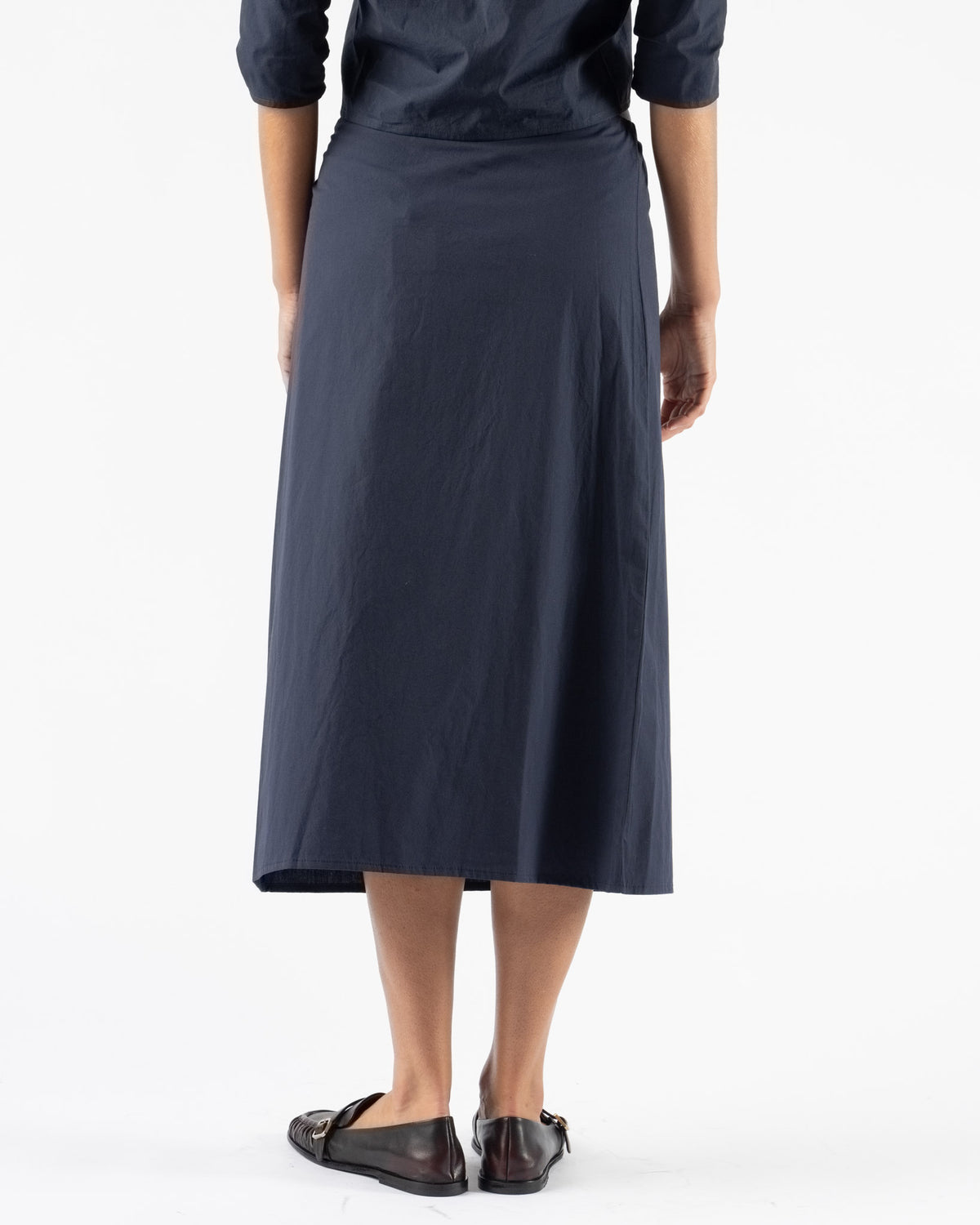 Brooke Callahan Column Skirt in Navy
