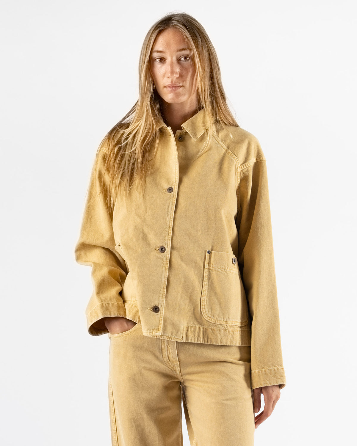 CASEY CASEY Drays Travail Denim Jacket in Dune