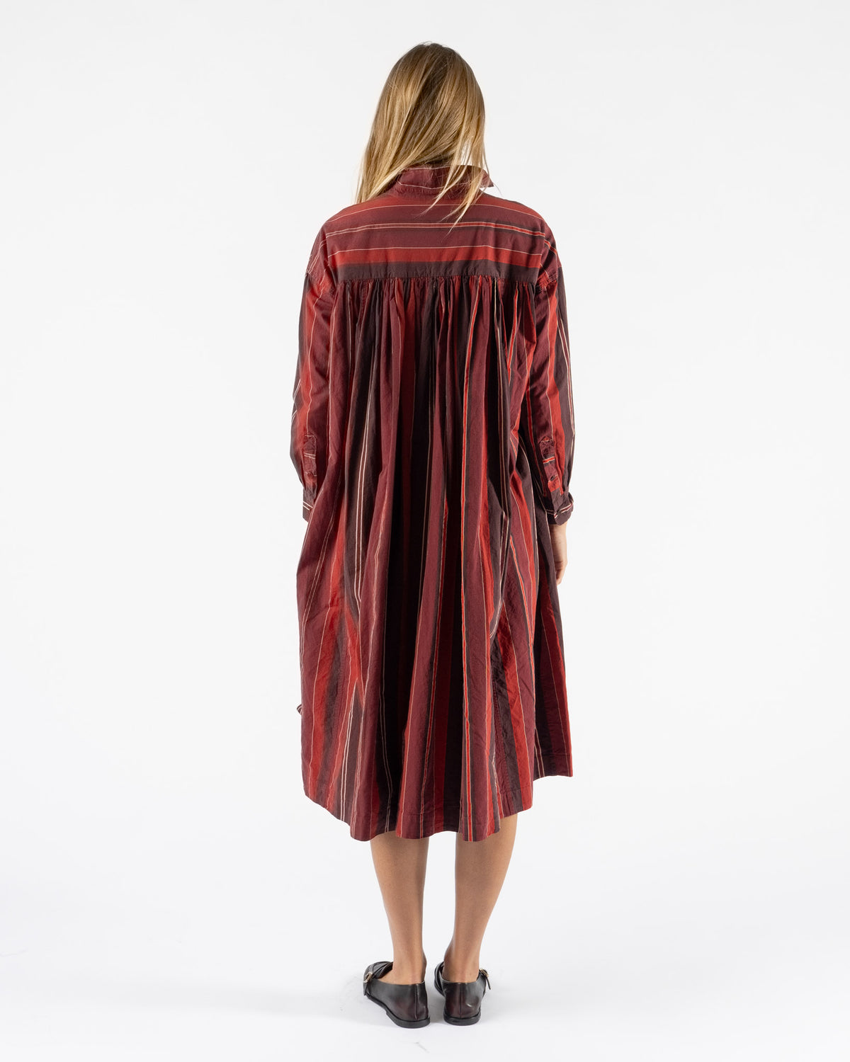 CASEY CASEY Yukari Dress in Reds Stripes
