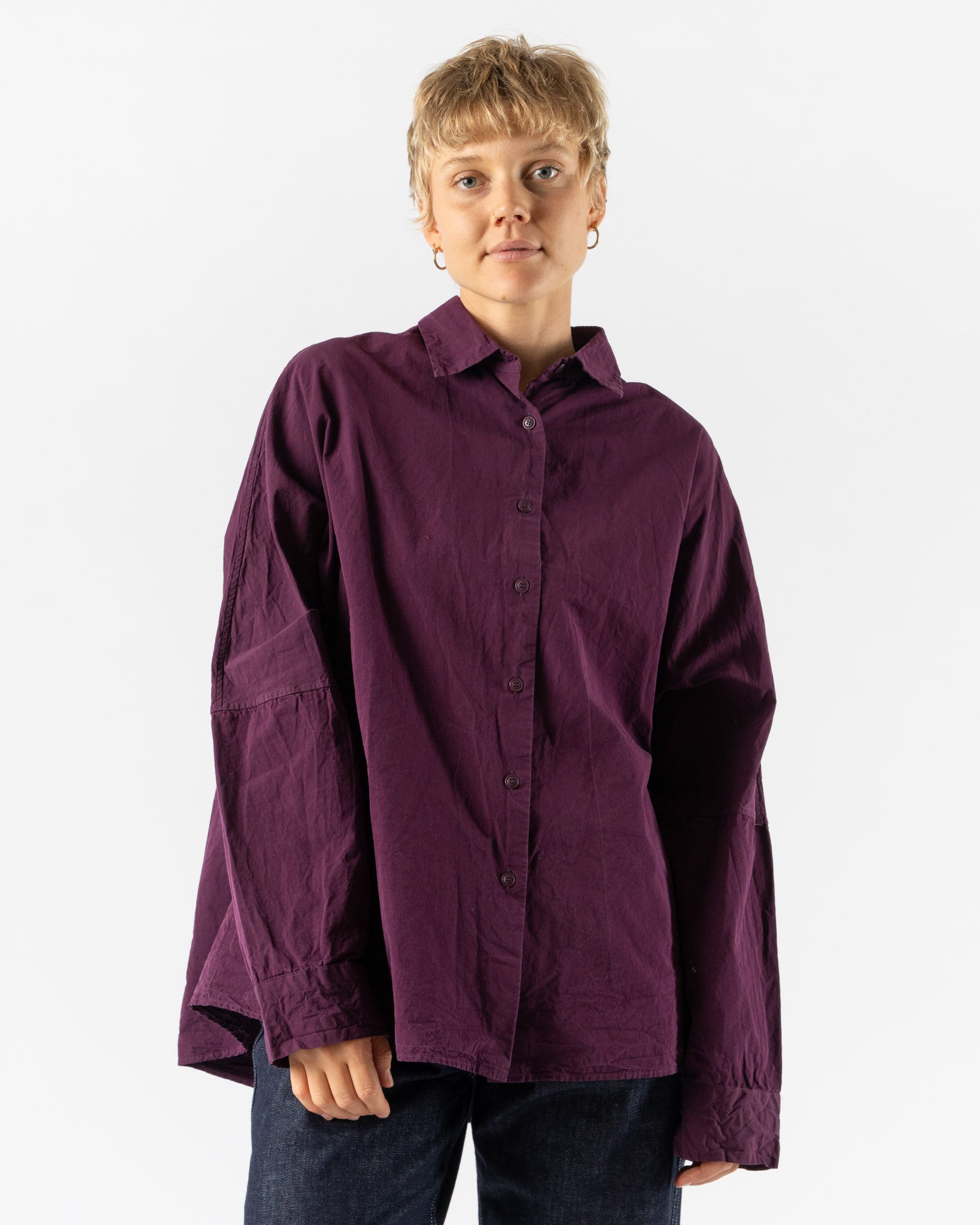 CASEY CASEY Waga Shirt in Blackberry