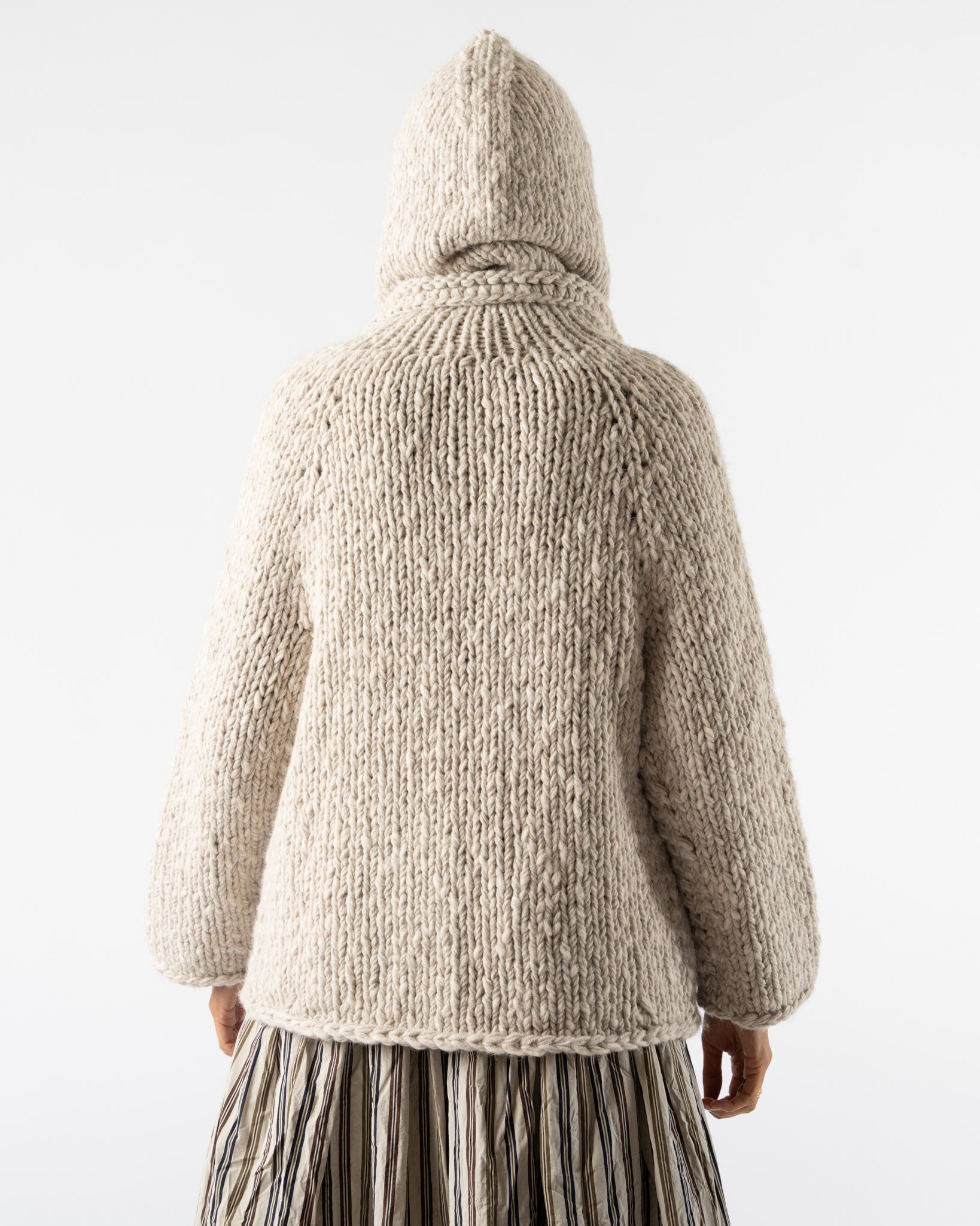 CASEY CASEY Wool Hood in Ecru