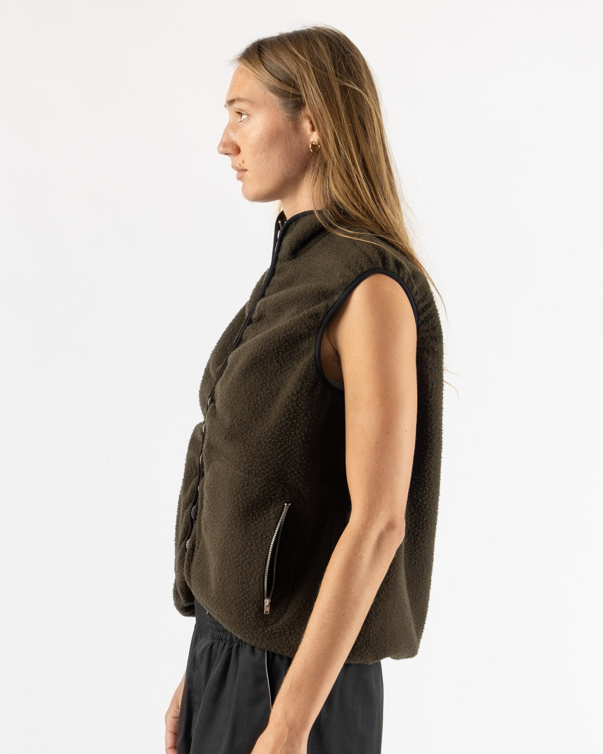 Camiel Fortgens Fleece Vest in Green
