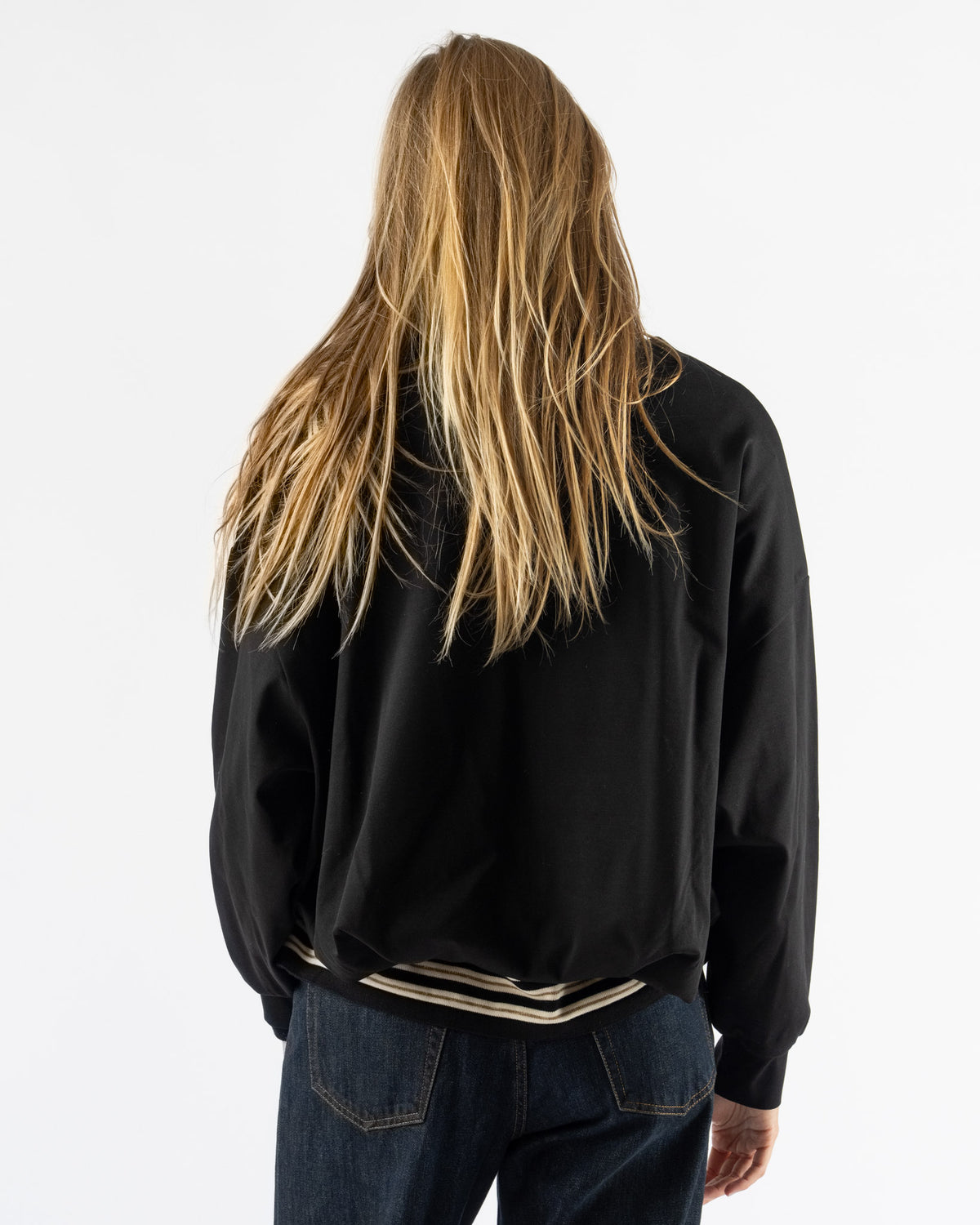 Cordera Balloon Quarter-Zip in Black