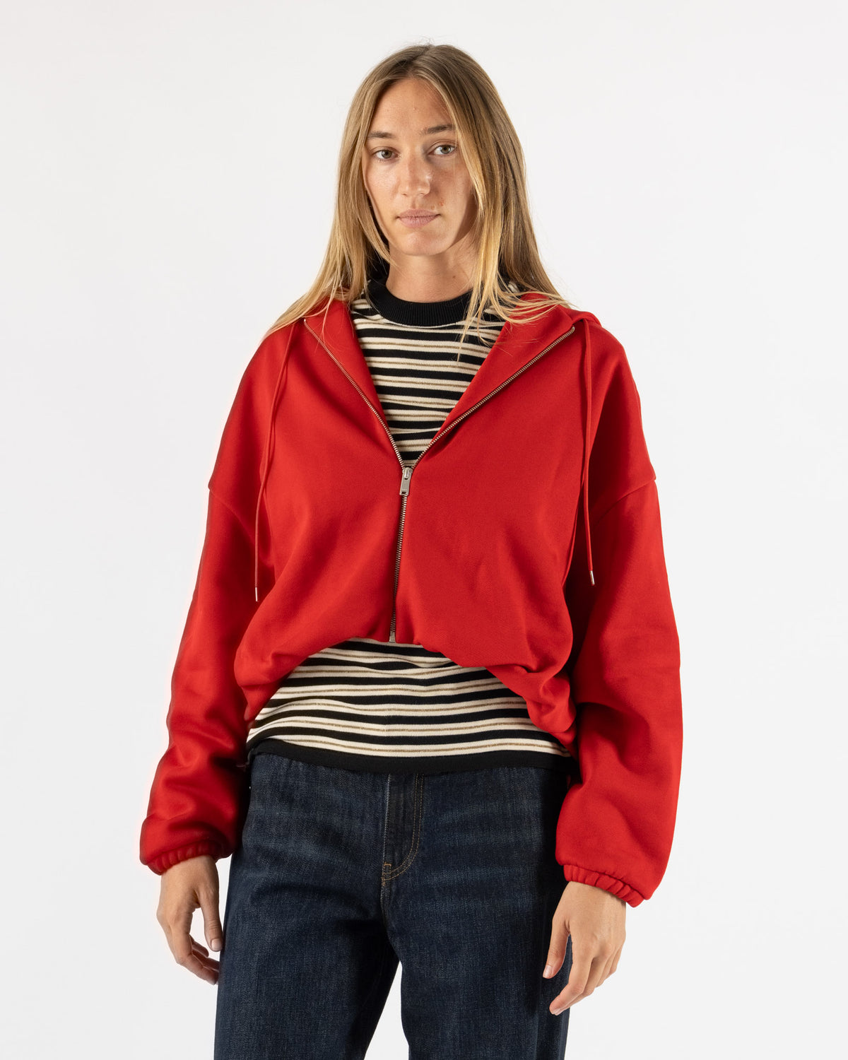 Cordera Balloon Hoodie in Red