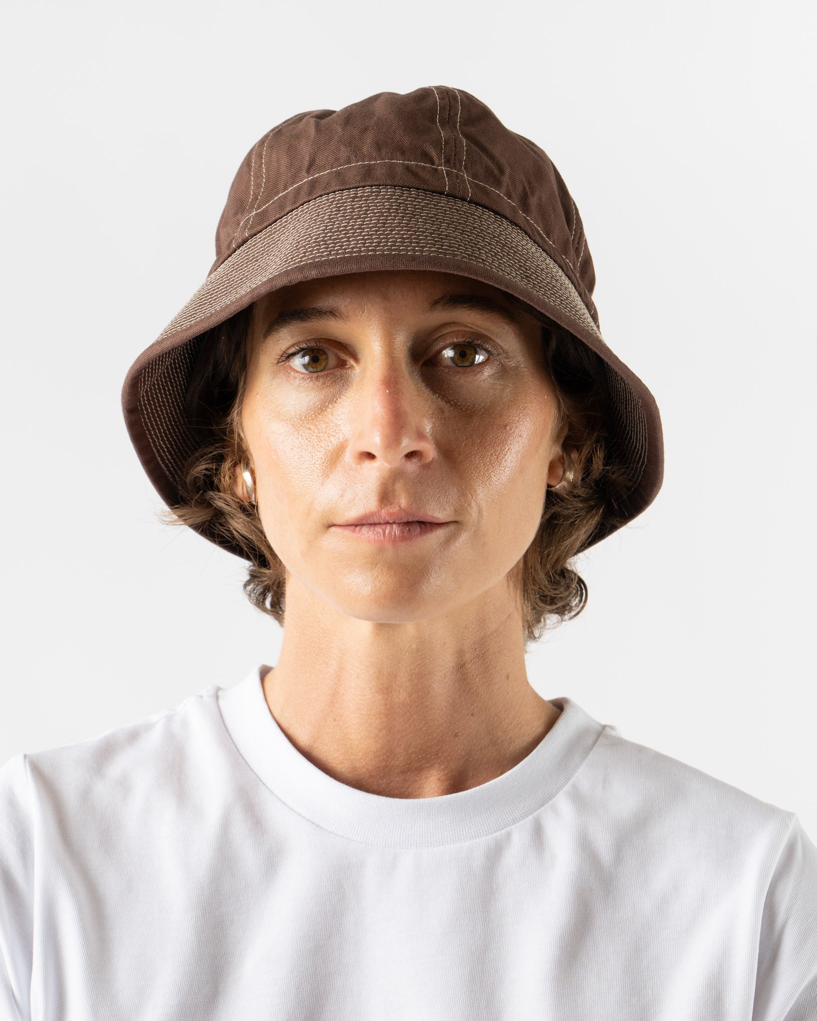 Câbleami Canvas Dixie Hat in Brown