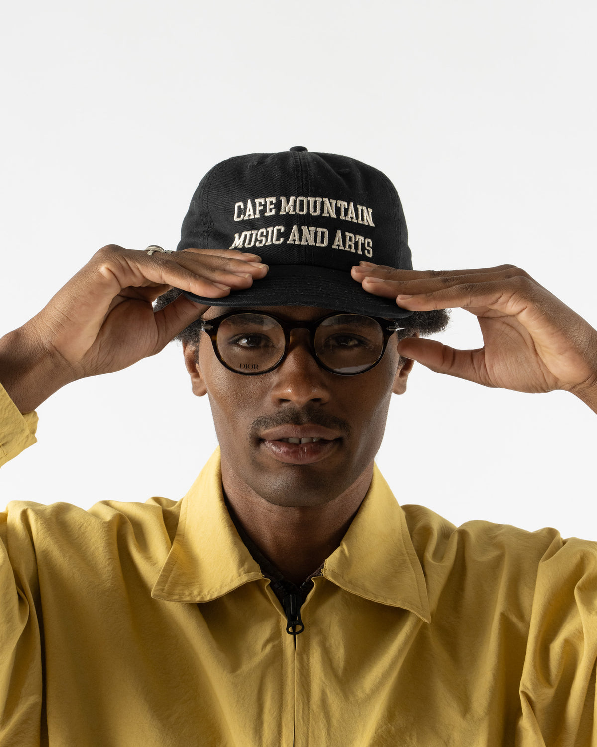 Cafe Mountain Music and Arts Cap in Washed Black