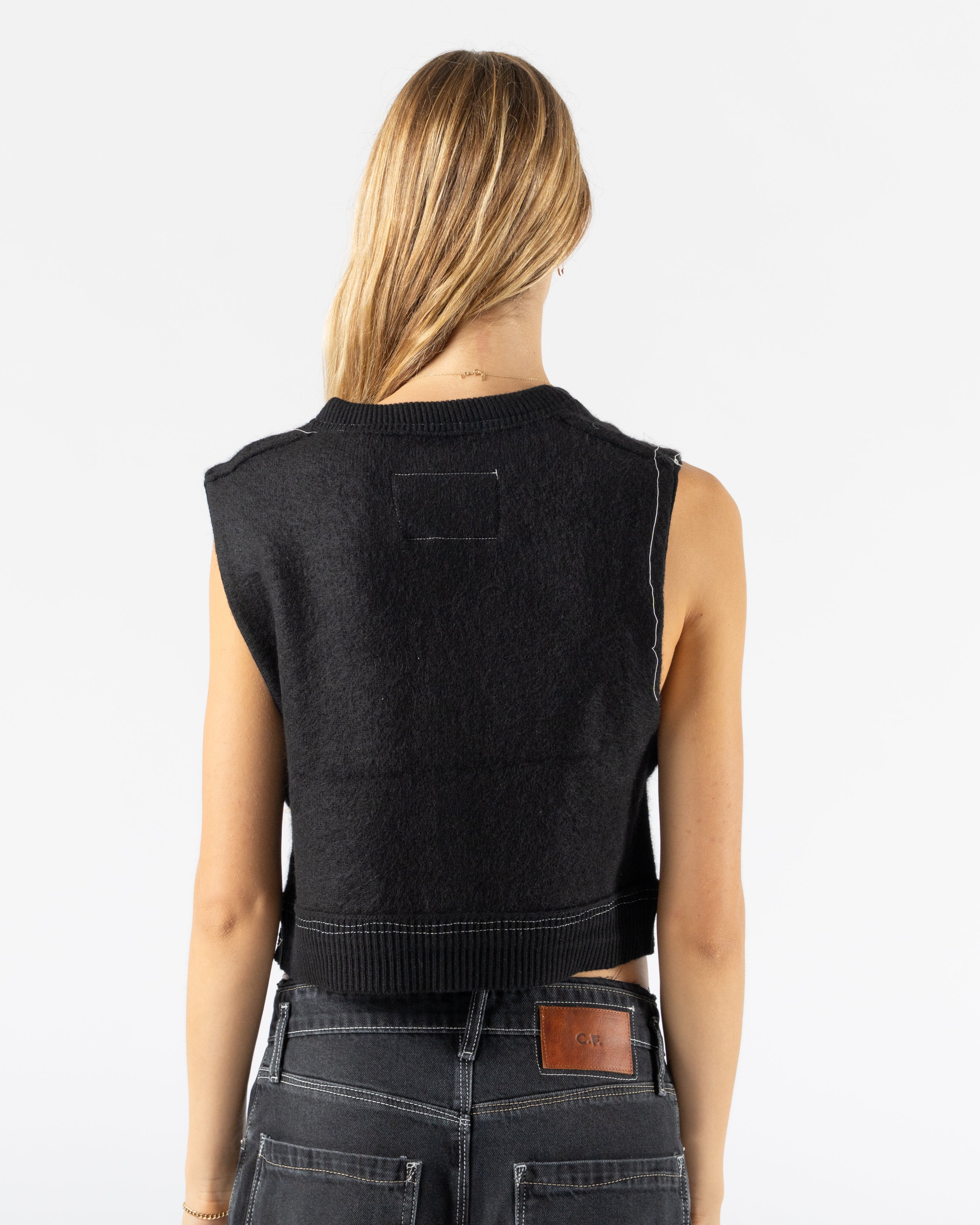 Camiel-Fortgens--Hairy-Cropped-Vest-in-Black-Curated-at-Jake-and-Jones-Santa-Barbara-Boutique