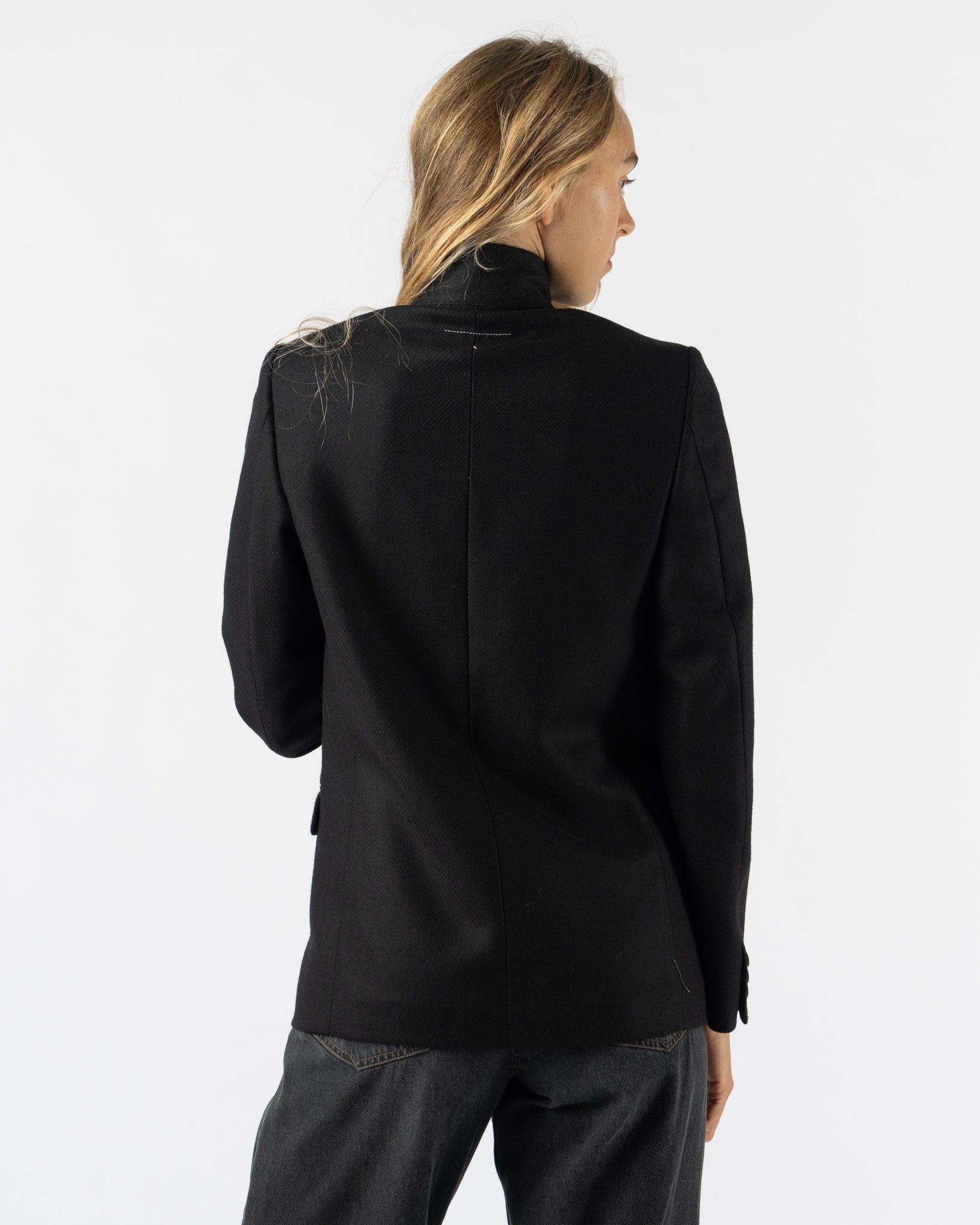 MM6 Maison Margiela Soft Flannel Jacket Black